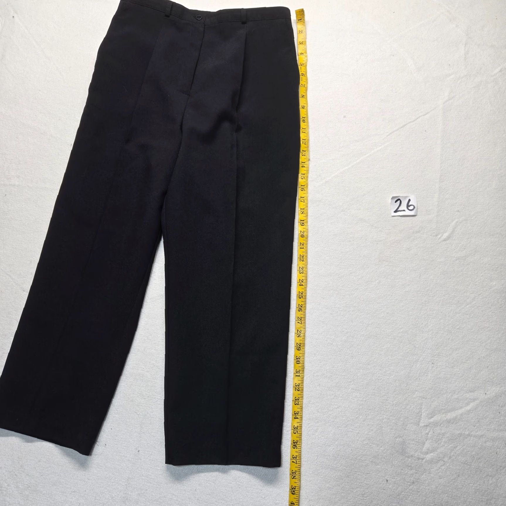 Lee KATHIE LEE Black Dress Pants Women's Size 12 Regular Lightweight Business Straight Leg Size 34" / US 12 / IT 48 - 7 Thumbnail