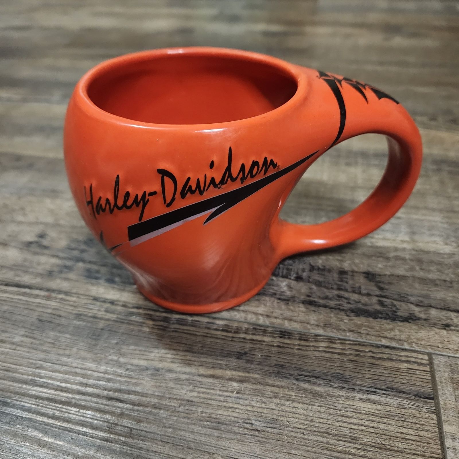 Harley Davidson Harley Davidson orange coffee mug unique shape Pre-owned D Size ONE SIZE - 1 Thumbnail