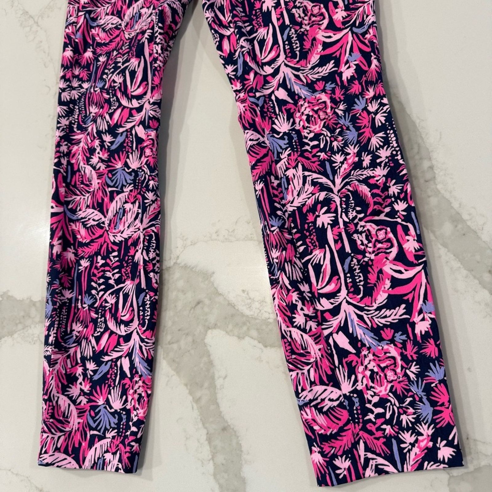 Lilly Pulitzer Lilly Pulitzer Kelly Skinny Ankle Pants Womens 4 Bright Navy Size 27" / US 4 / IT 40 - 4 Thumbnail