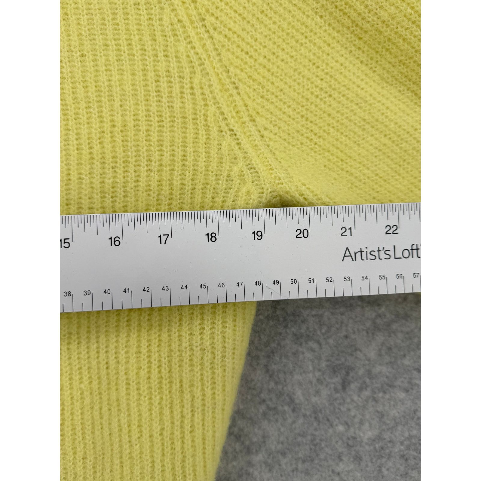Ganni GANNI Elfin Yellow Jewel Button-Front Alpaca Wool Cardigan Size L / US 10 / IT 46 - 11 Thumbnail