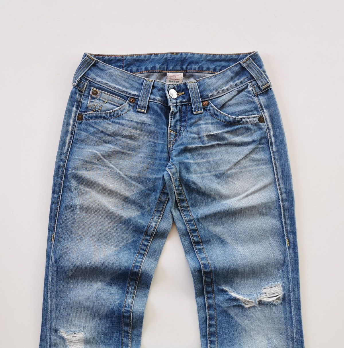 True Religion True Religion Flared Distressed Jeans Size US 28 / EU 44 - 5 Thumbnail