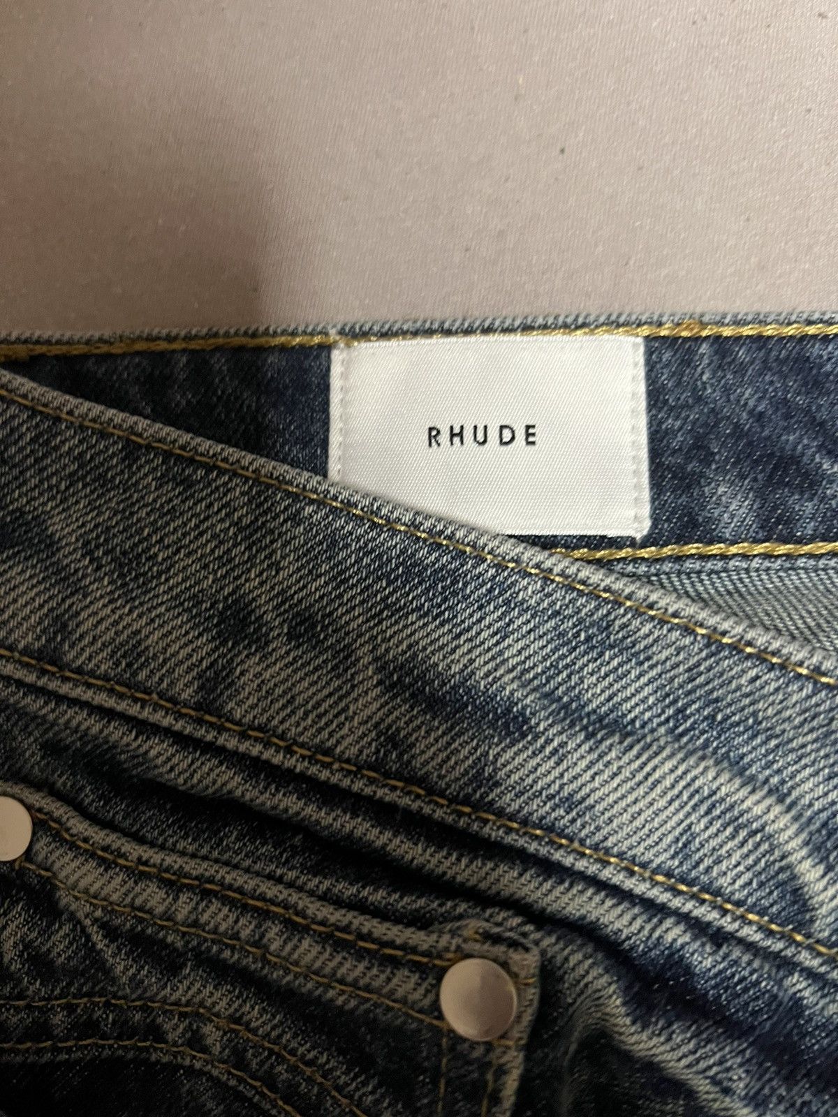 Rhude Rhude distressed straight leg jeans Size US 38 / EU 54 - 9 Thumbnail