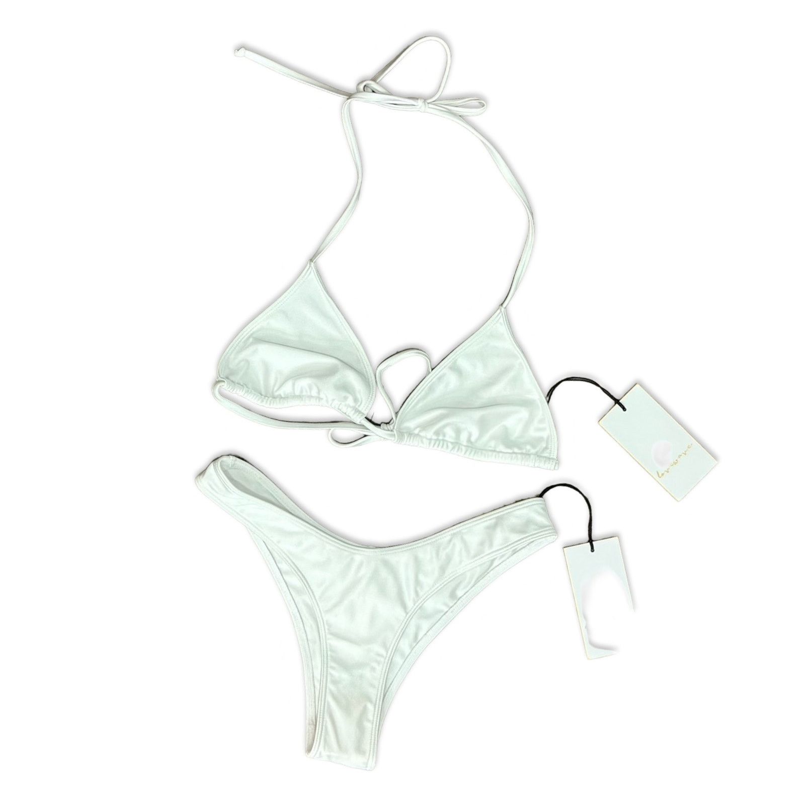 REVOLVE Lovewave White String Bikini Bathing Suit size XS NEW Size ONE SIZE - 4 Thumbnail