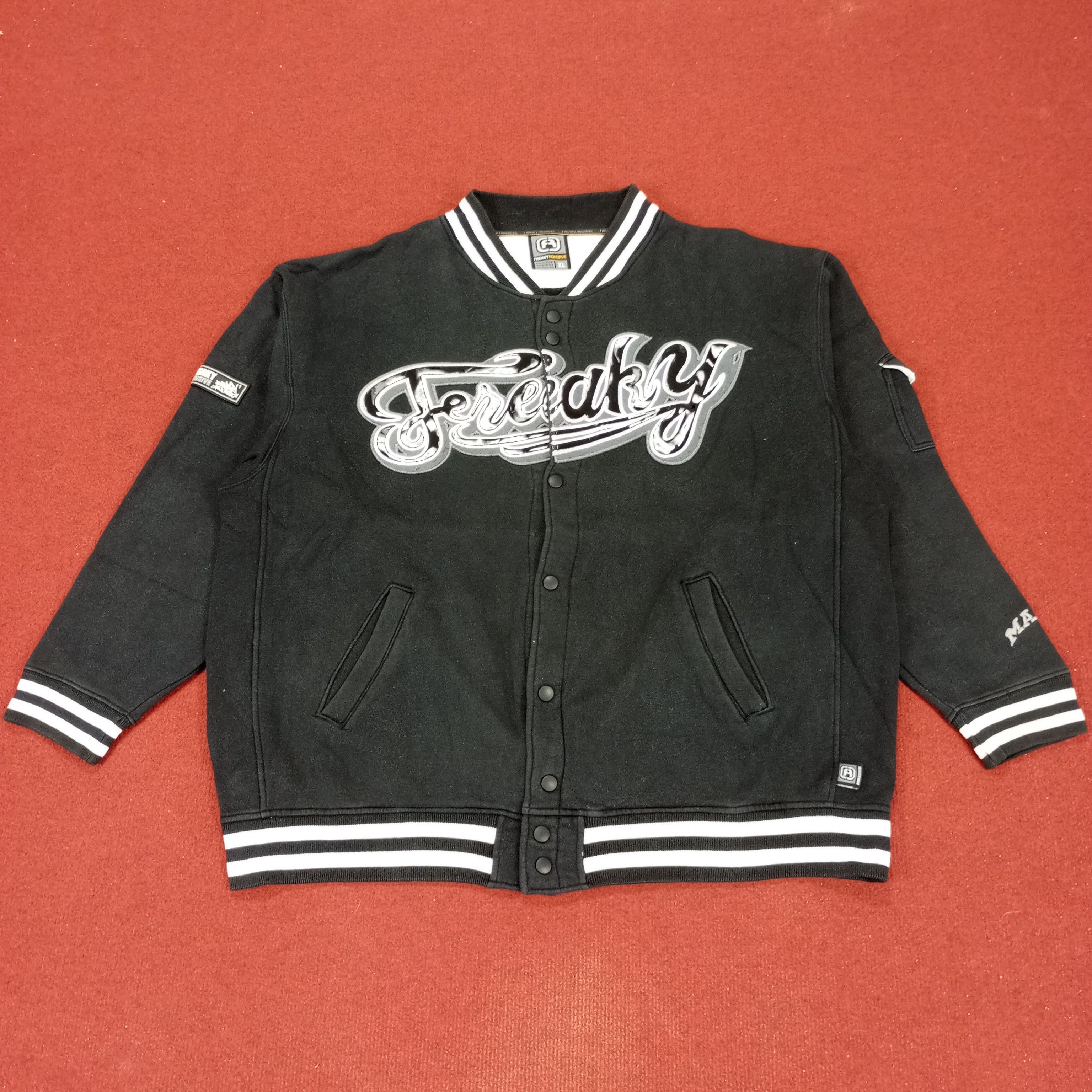 Vintage Freaky Massive Streetwear Winter Varsity Jacket Style Size US XXL / EU 58 / 5 - 1 Thumbnail