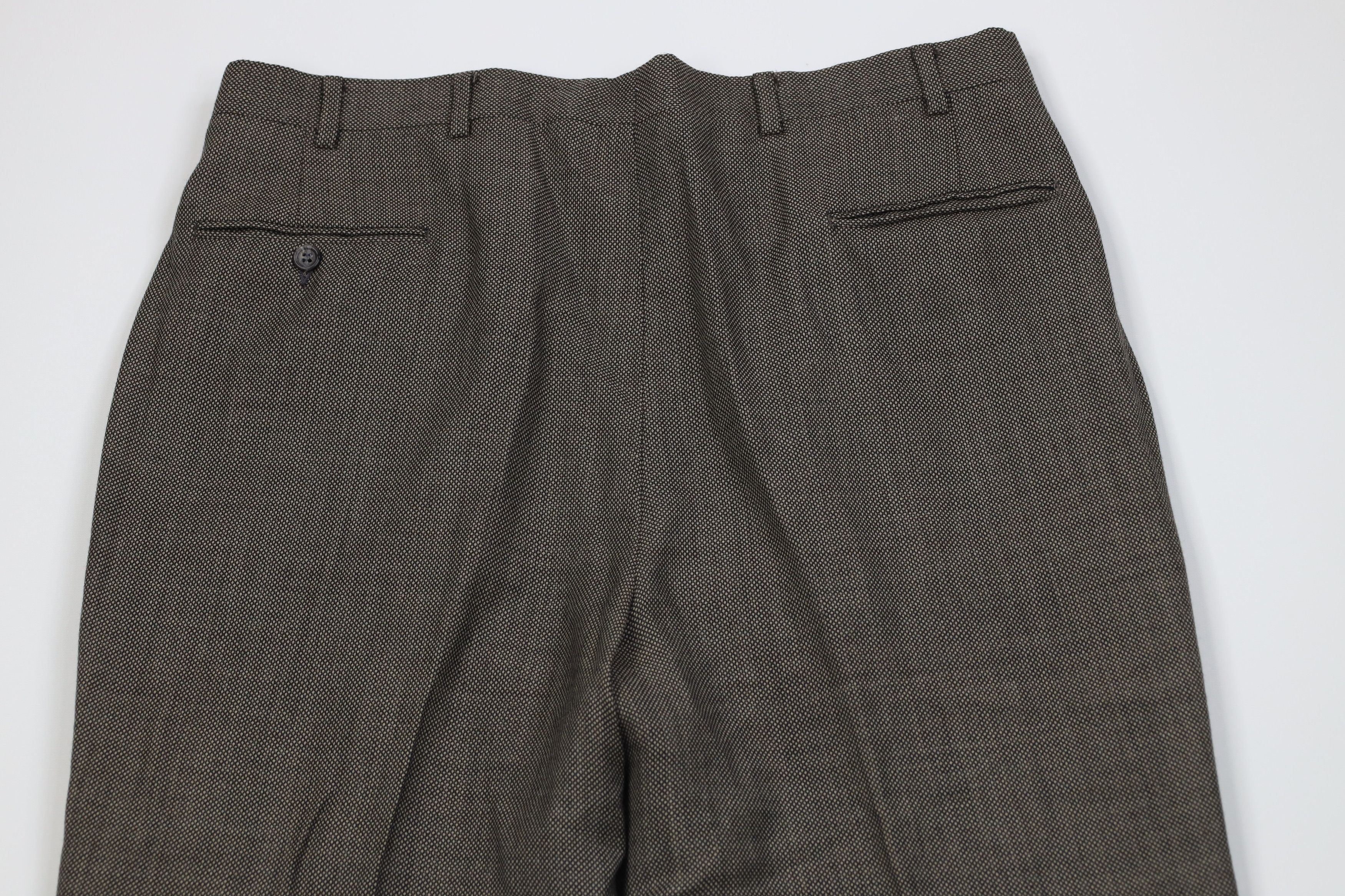 Vintage Vintage 70s Streetwear Knit Wide Leg Chino Pants Brown USA Size US 36 / EU 52 - 7 Thumbnail