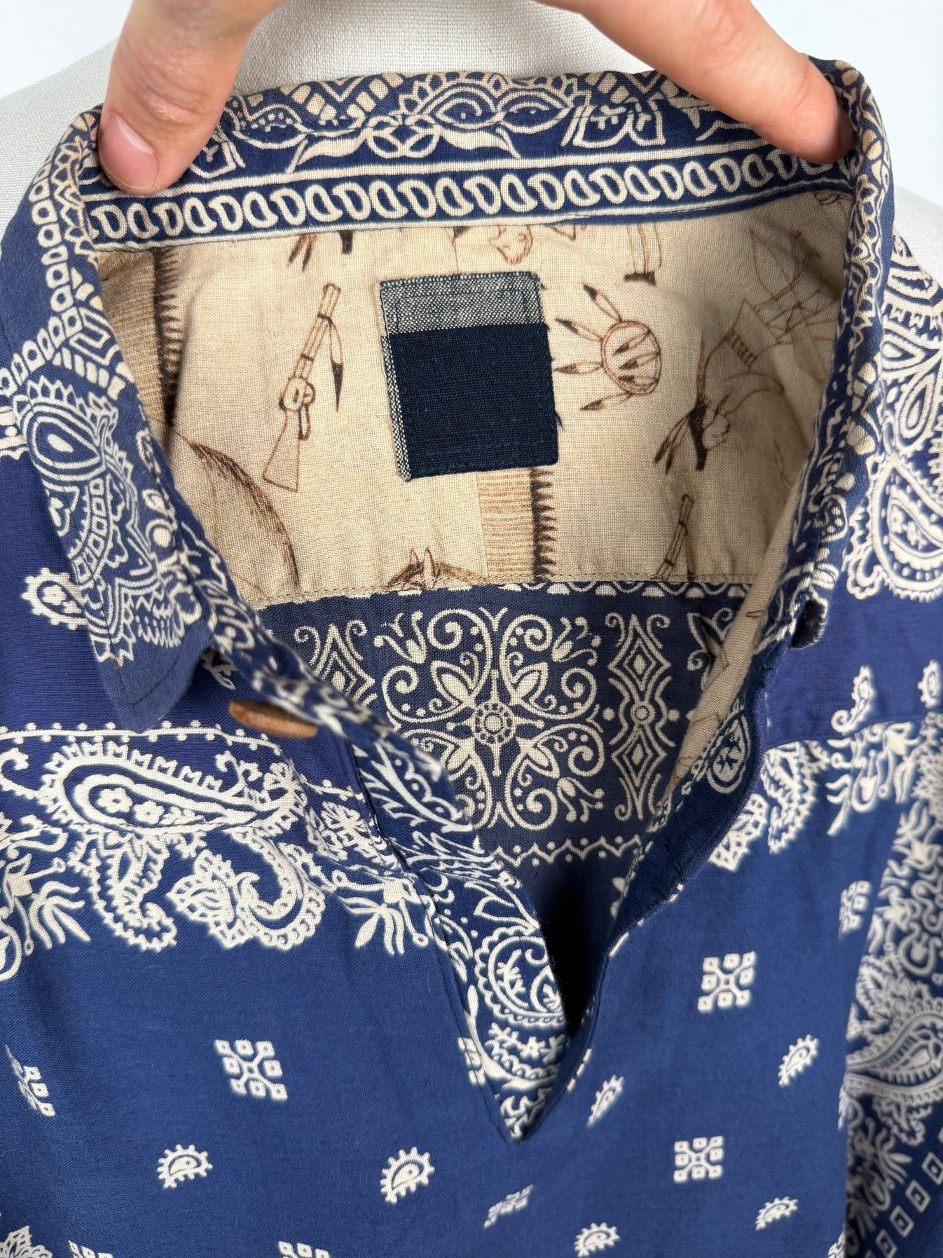 Visvim SS18 ICT Kerchief Tunic Shirt Size US L / EU 52-54 / 3 - 10 Thumbnail