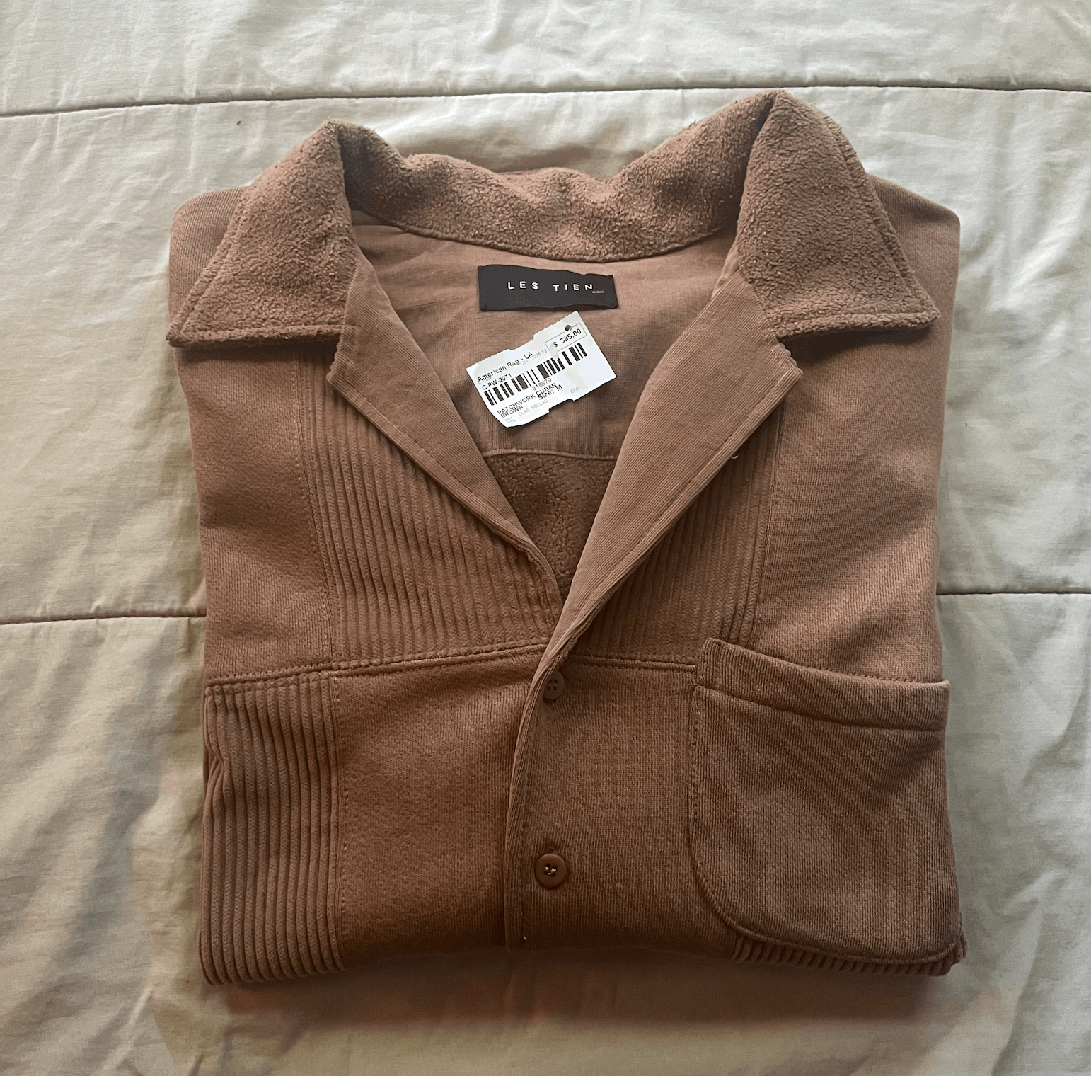 Les Tien Les Tien Patchwork Cuban Shirt Brown Medium Size US M / EU 48-50 / 2 - 3 Thumbnail