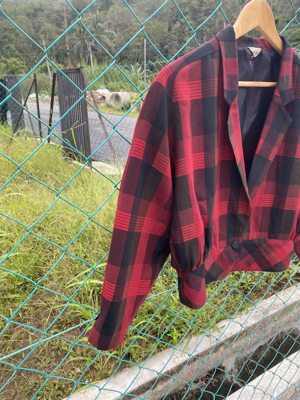 Seditionaries New Anjela Checkered Cropped Jacket Size M / US 6-8 / IT 42-44 - 3 Thumbnail