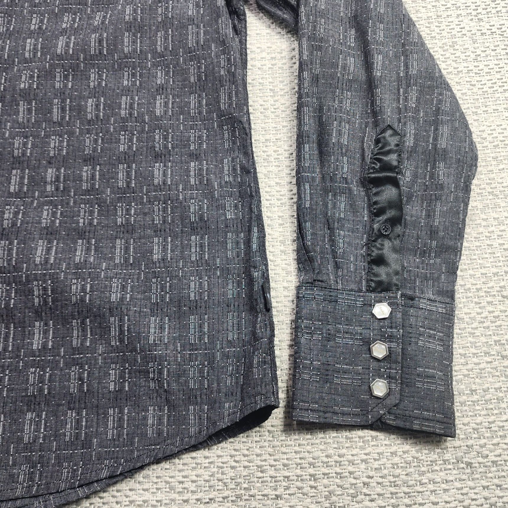 Fender Fender Custom Shop Shirt Mens XL Gray Western Snap Dragon Embroidered Shirt Size US XL / EU 56 / 4 - 2 Thumbnail