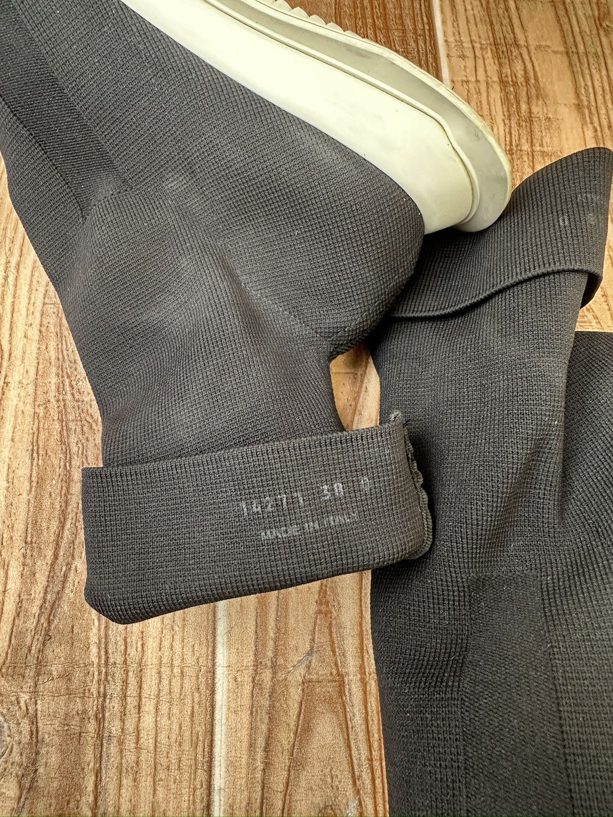 Rick Owens Drkshdw Rick Owens Drkshdw Runners Stretch Sock Size US 8 / IT 38 - 10 Thumbnail