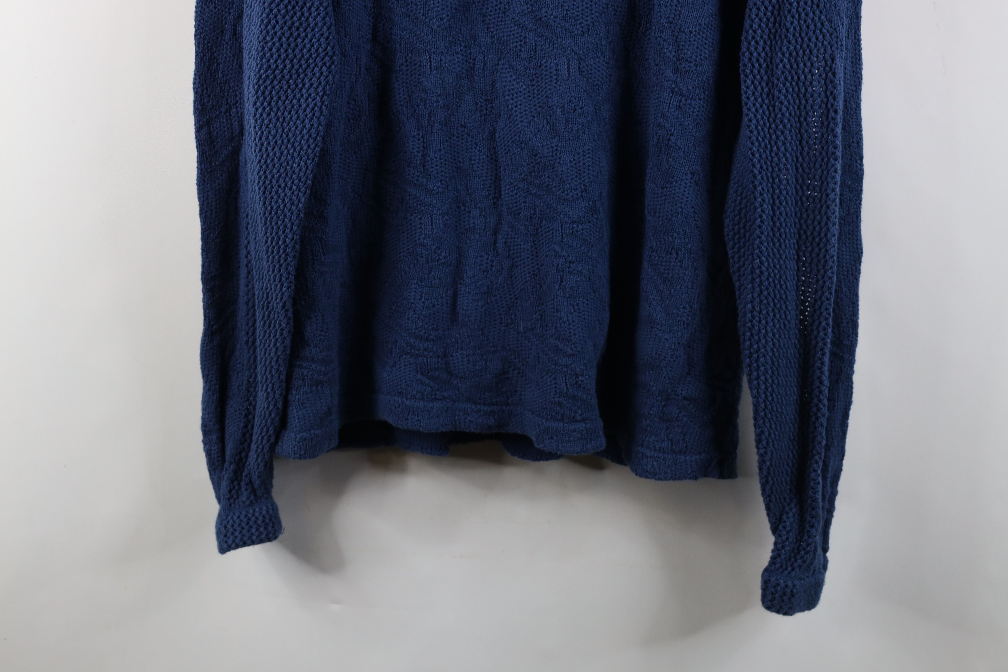 Reebok Vintage 90s Reebok Coogi Style Textured Knit Hoodie Sweater Size US M / EU 48-50 / 2 - 13 Thumbnail