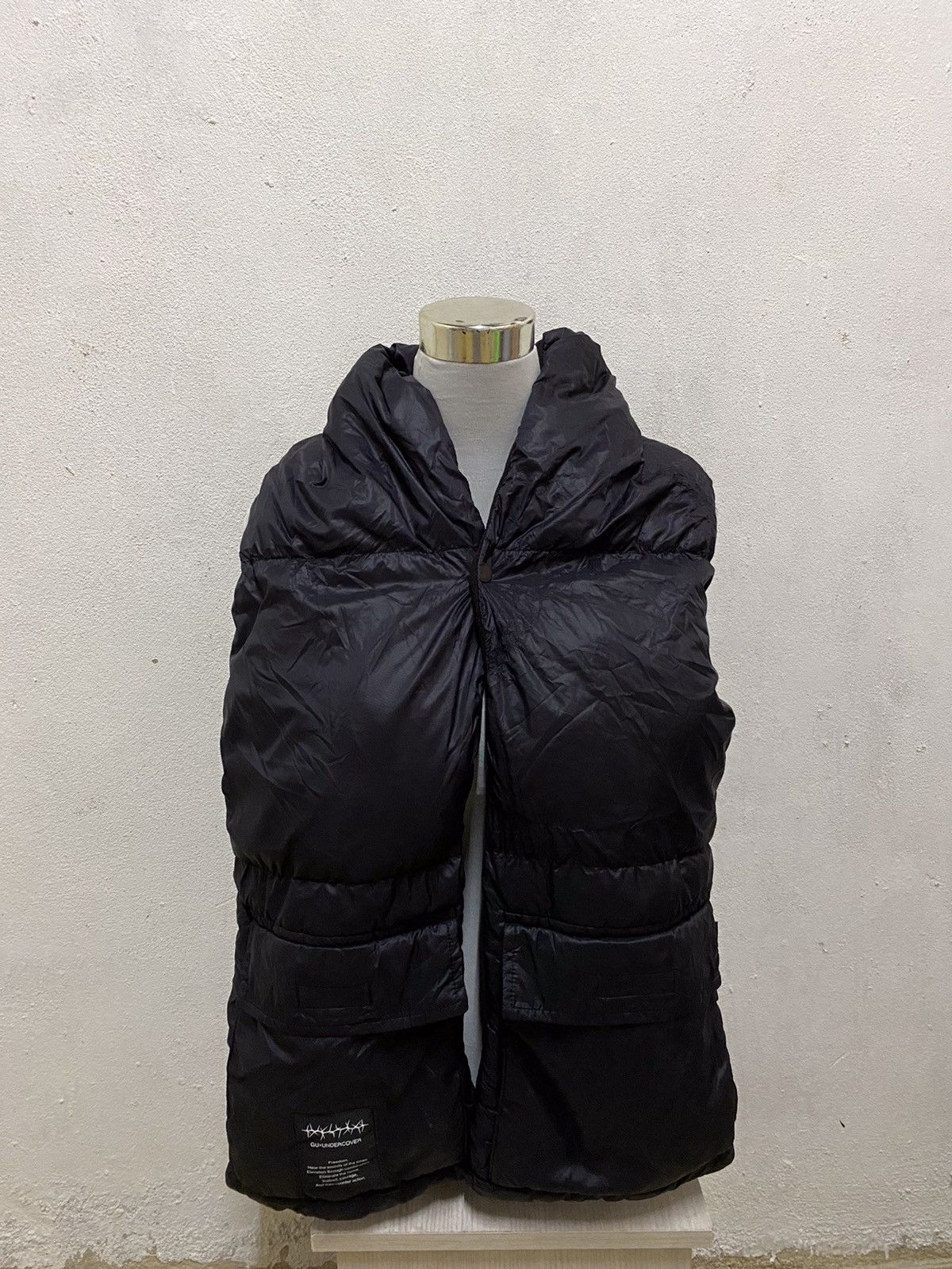 GU × Undercover Gu x Undercover Black Multipocket Muffler Neck Warmer Size ONE SIZE - 4 Thumbnail