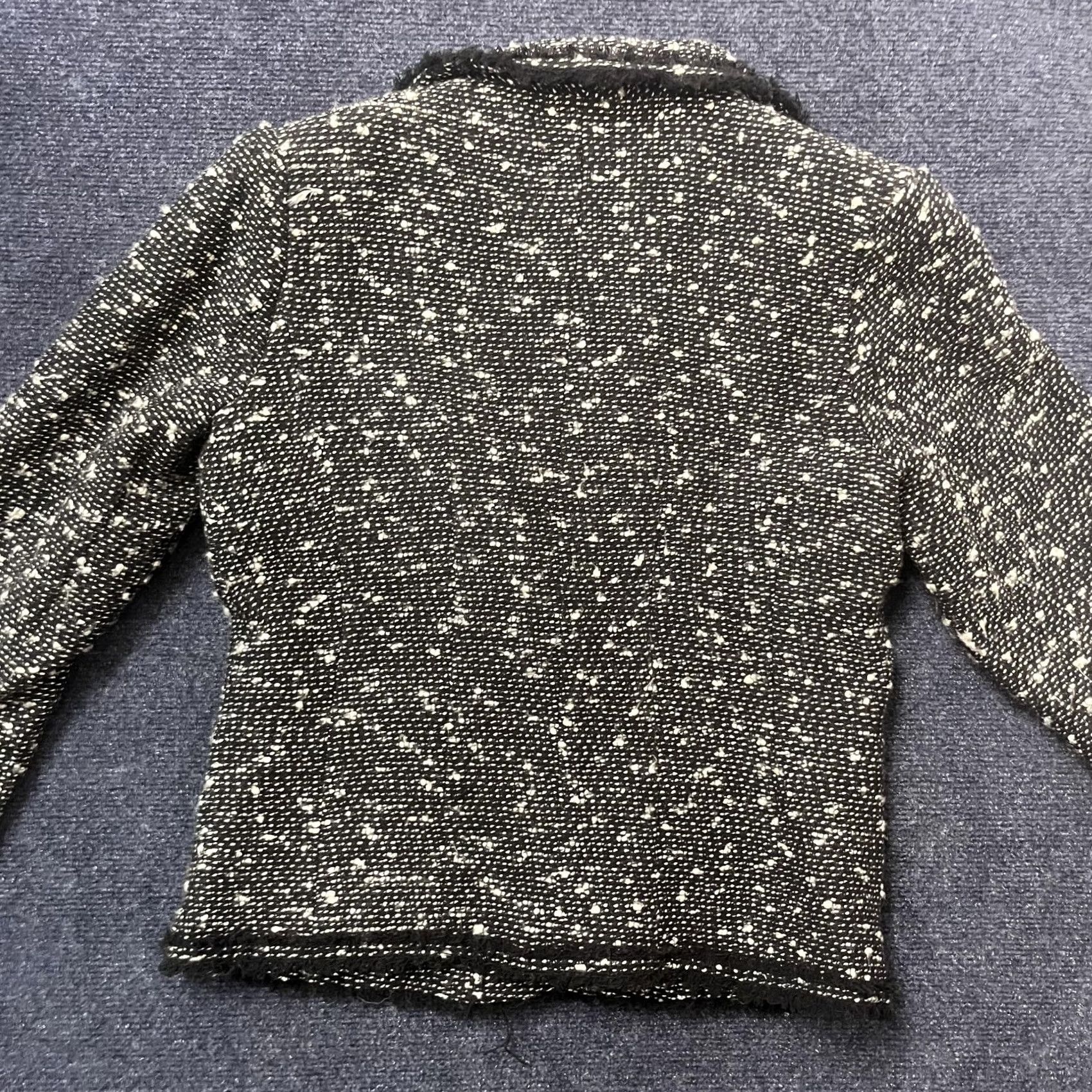 Vintage Selene Sport Blazer Jacket Womens M Black Tweed Button Front Lined Size M / US 6-8 / IT 42-44 - 4 Thumbnail