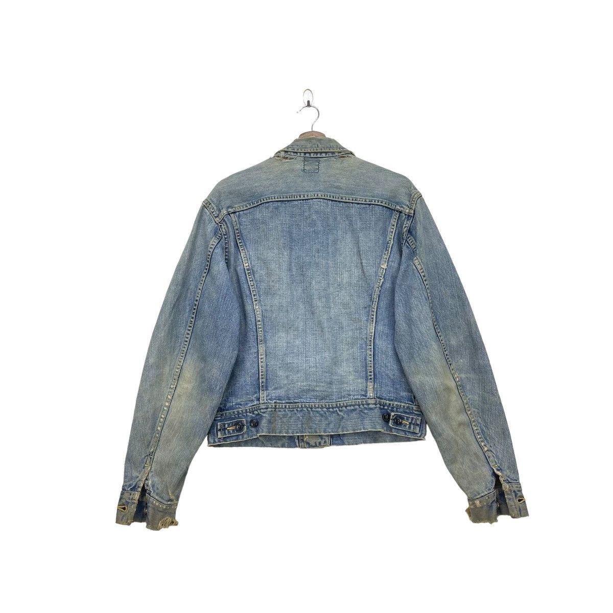 Lee 🔥Vtg 80s Distressed Lee Riders 1O1 Jacket Trucker Denim Size US M / EU 48-50 / 2 - 2 Thumbnail