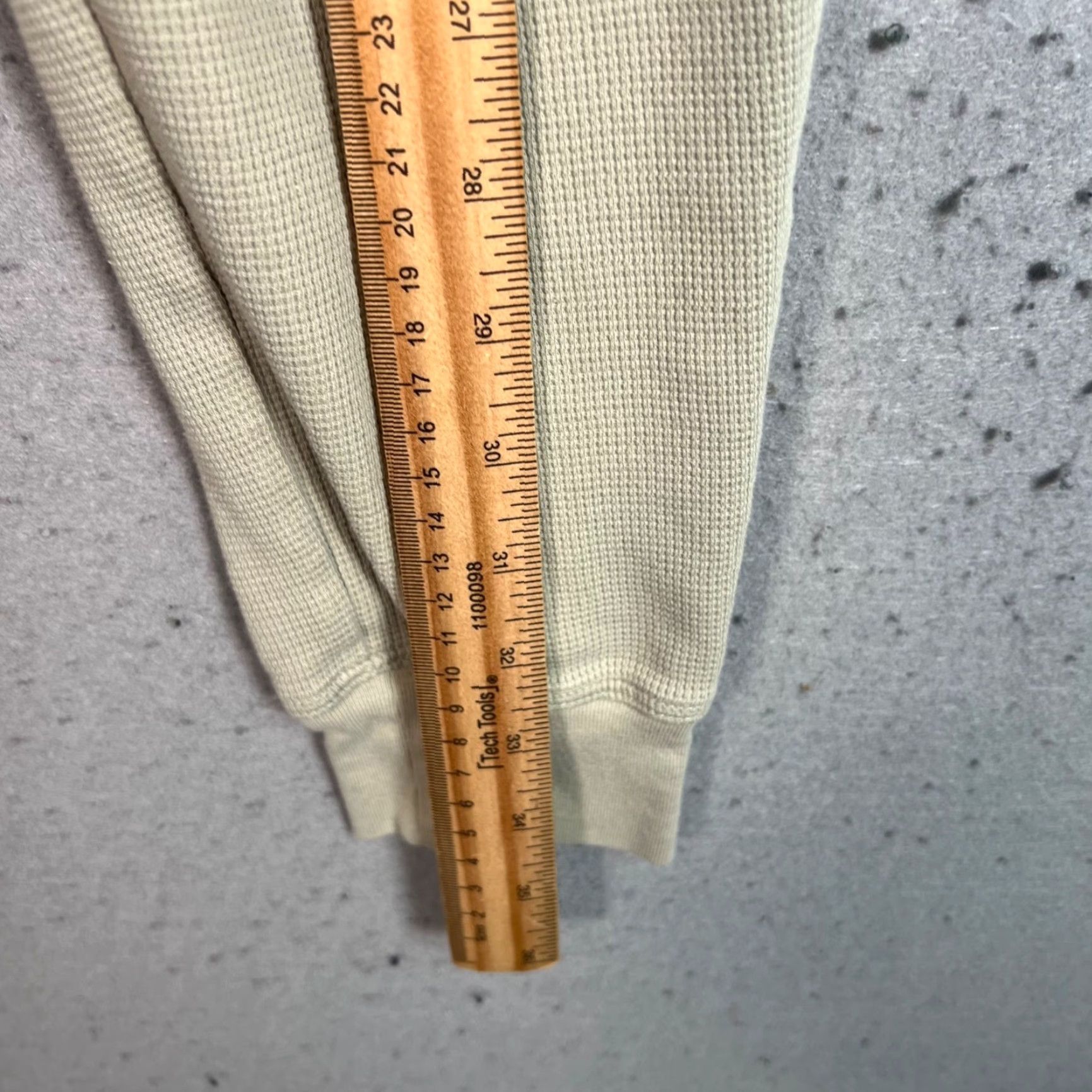 Vintage Sunday Best Womens XS Waffle Knit Beige Joggers Sweatpants Sweatpants Pockets Casual Vintage: No Size 26" / US 2 / IT 38 - 6 Thumbnail
