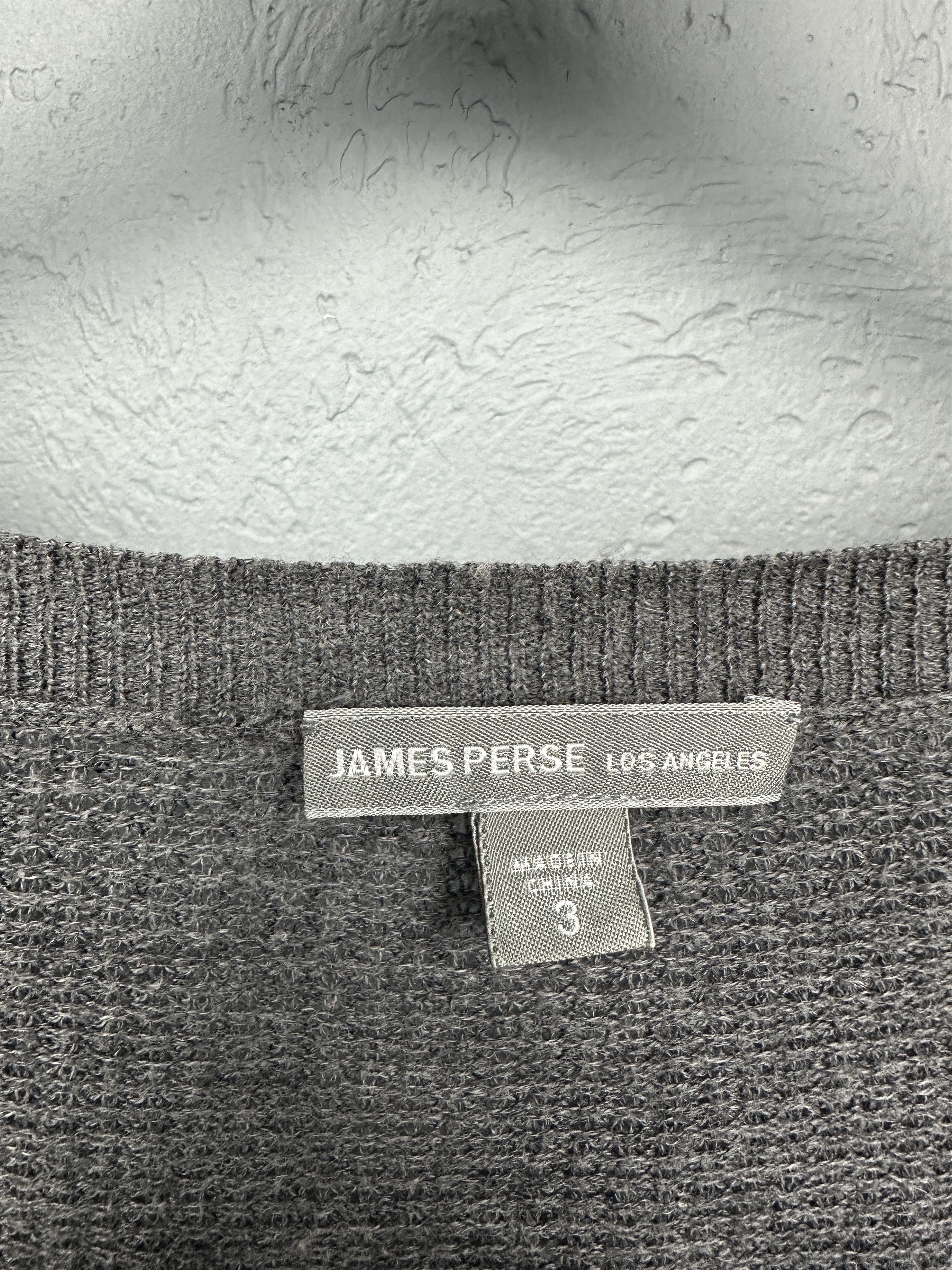 James Perse James Perse Womens Mesh Knit Sweater Size M / US 6-8 / IT 42-44 - 3 Thumbnail