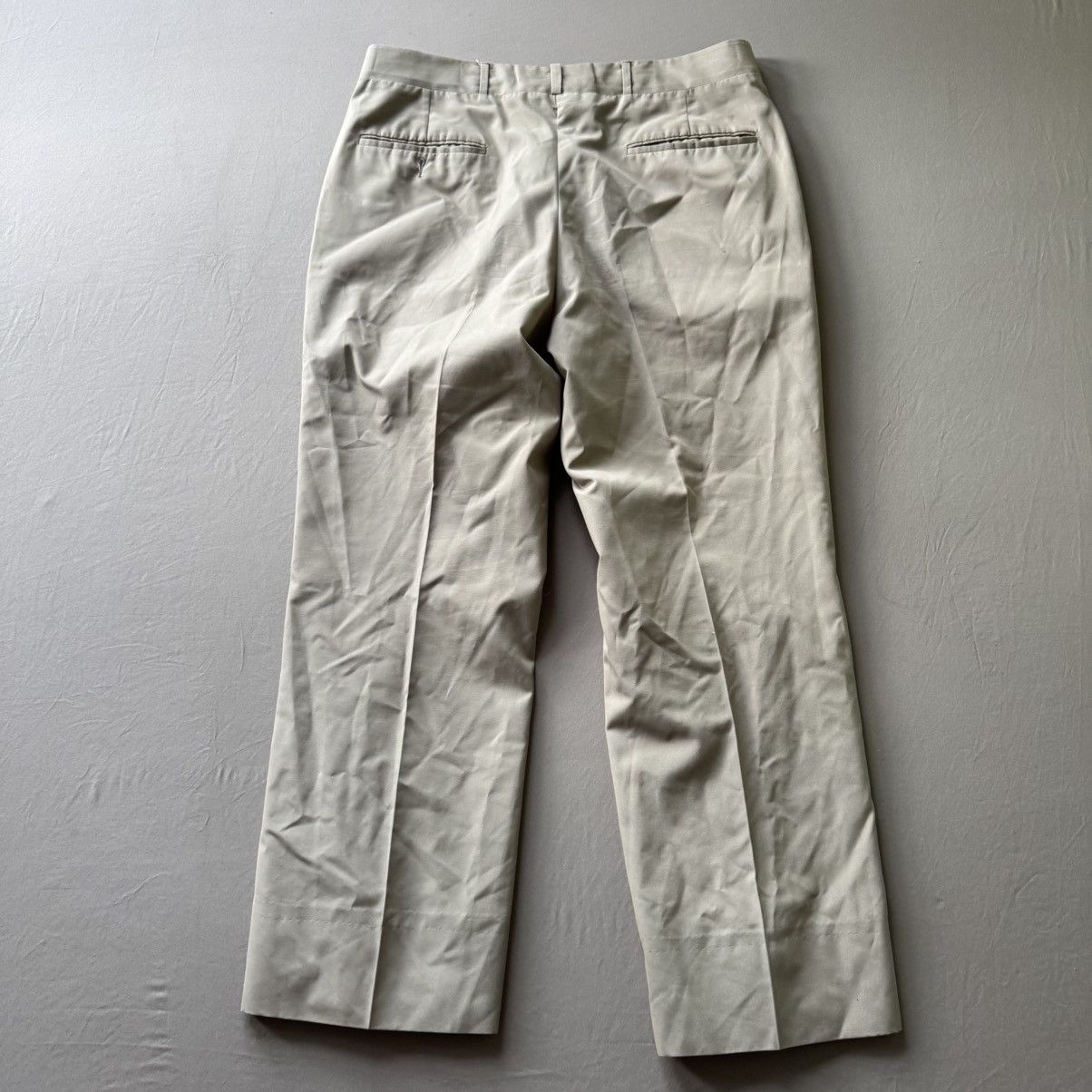 Corbin Vintage Corbin Flat Front Natural Shoulder Trousers Size 34R - 2 Thumbnail