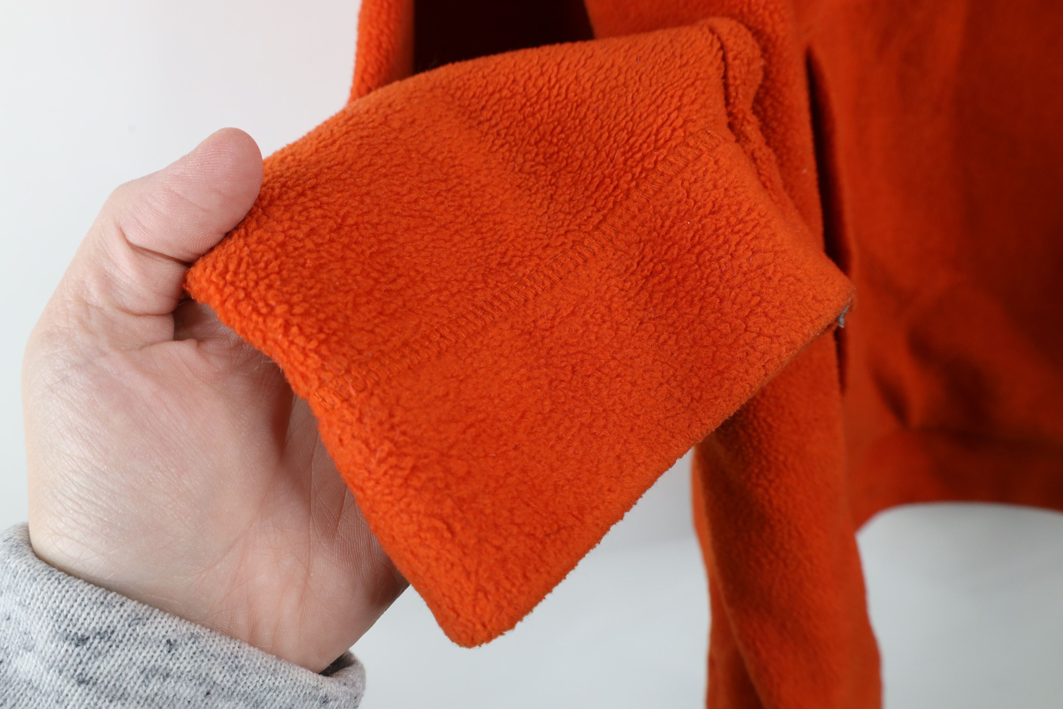 Vintage Vintage 90s Streetwear Blank Fleece Hoodie Sweatshirt Orange Size US XL / EU 56 / 4 - 8 Thumbnail