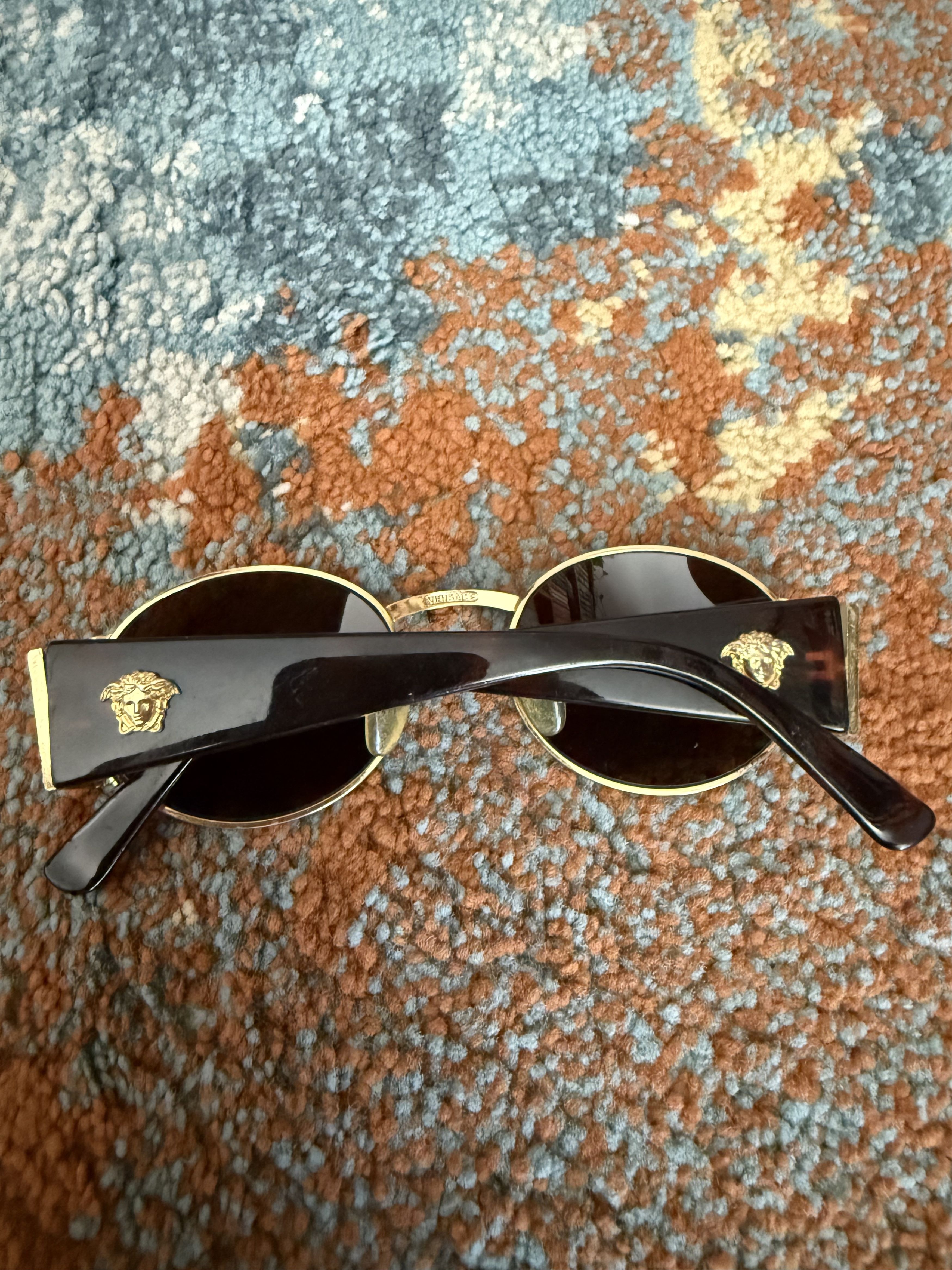 Versace Gianni Versace Mod S60 Vintage 90s Medusa Greek Key Size ONE SIZE - 2 Thumbnail