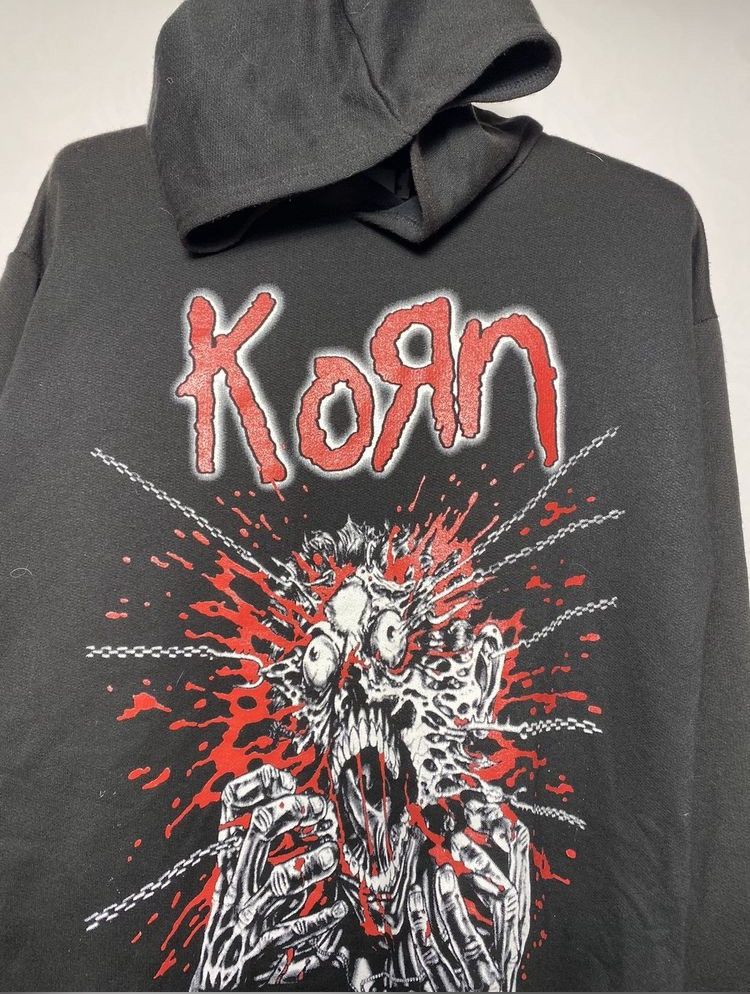 Band Tees Rare Vintage 2000s Korn Oversized Band Hoodie Y2k Size US M / EU 48-50 / 2 - 5 Thumbnail