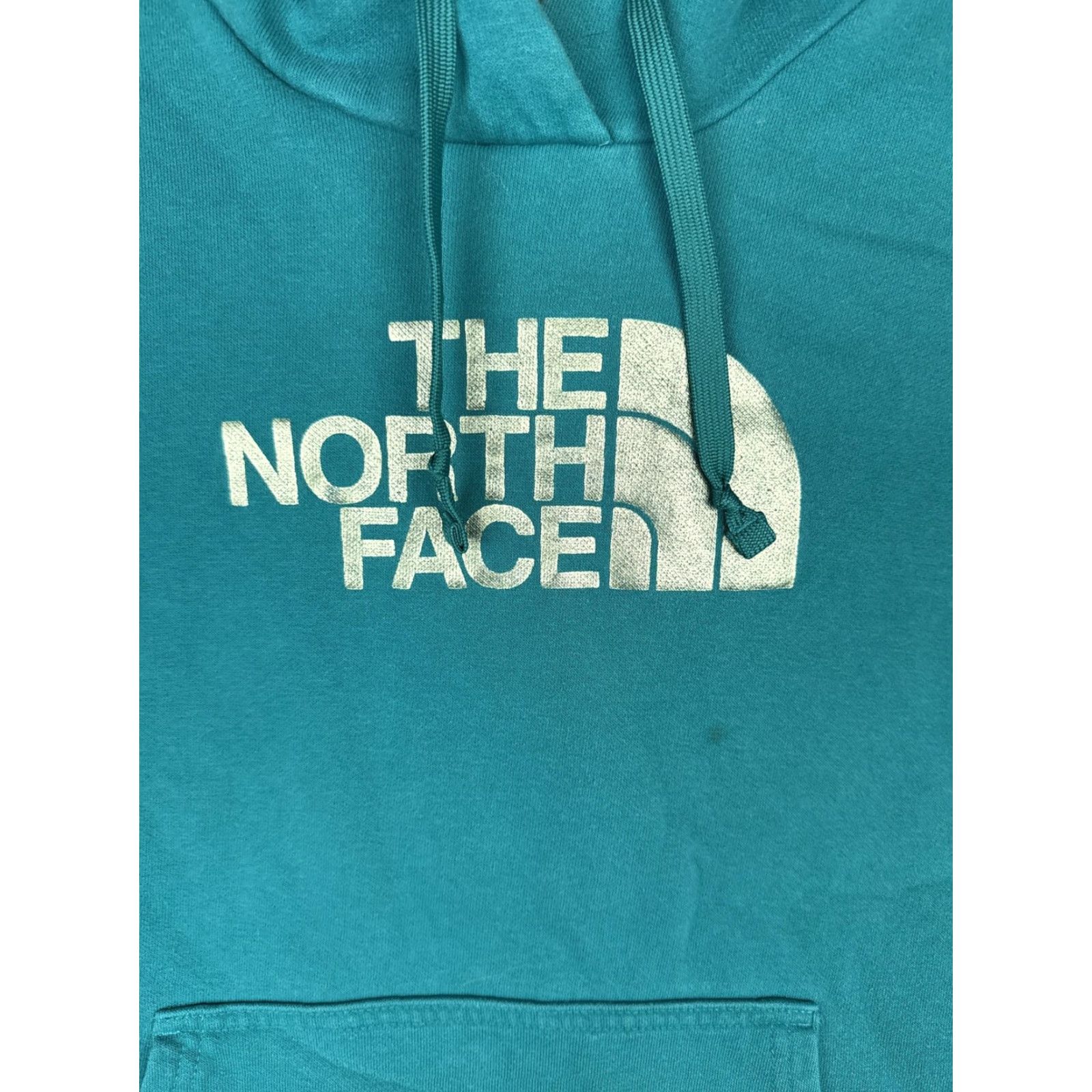 The North Face The North Face Hoodie Womens Large Green Logo Pullover Sweatshirt Jersey Fabric Size L / US 10 / IT 46 - 6 Thumbnail