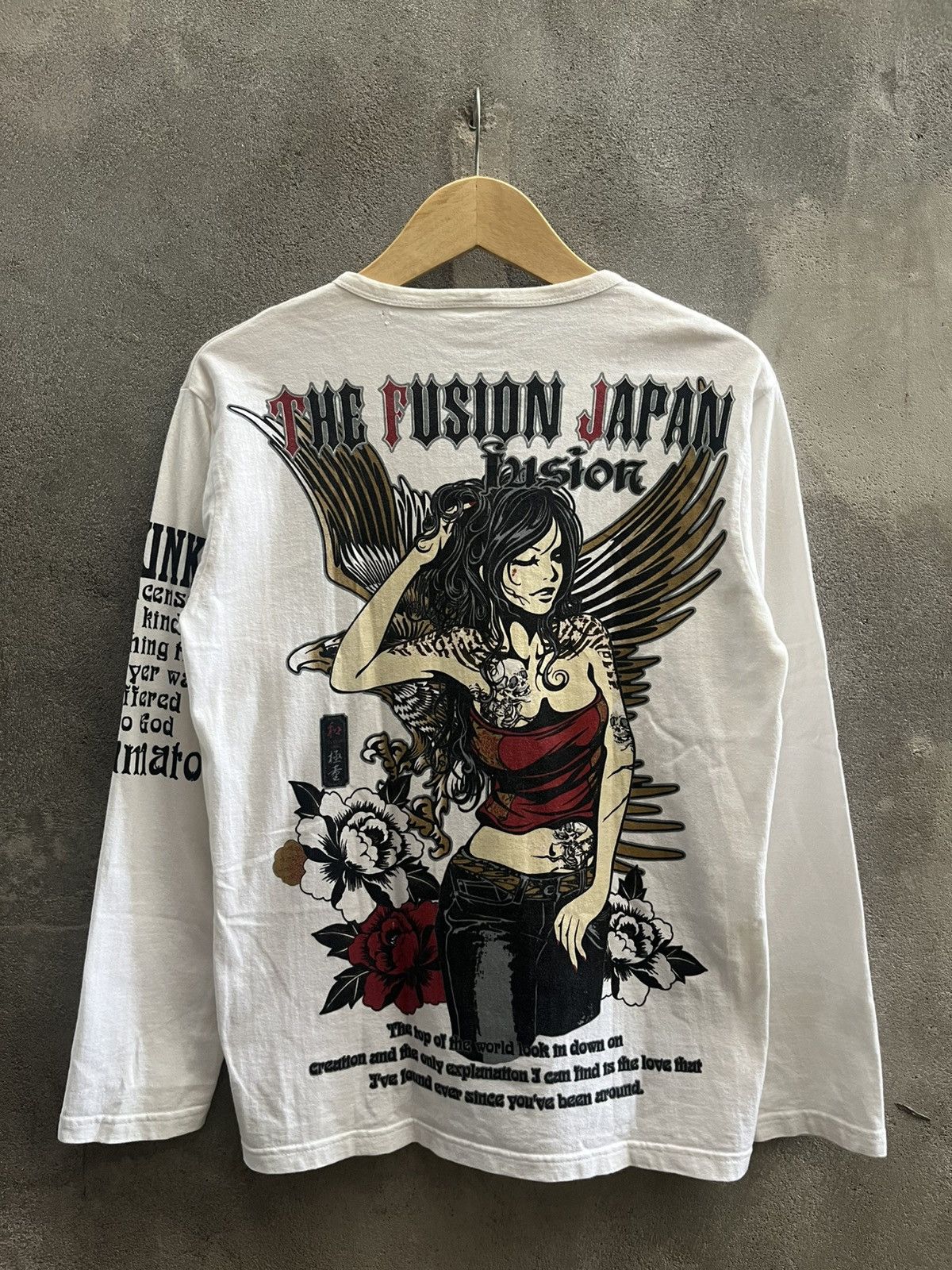 If Six Was Nine The Fusion JapanHenley Long Sleeve Graphic Tee – Y2K Vintage Size US L / EU 52-54 / 3 - 2 Thumbnail