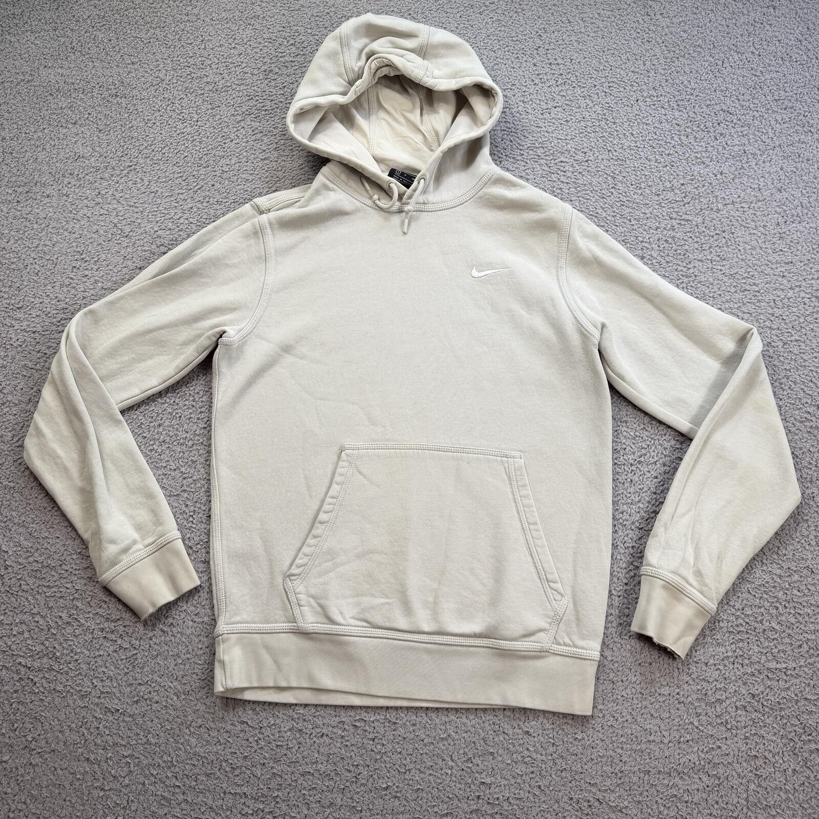 Nike Nike Mini Swoosh Hoodie Beige Pullover Sweatshirt Mens S Size US S / EU 44-46 / 1 - 1 Thumbnail
