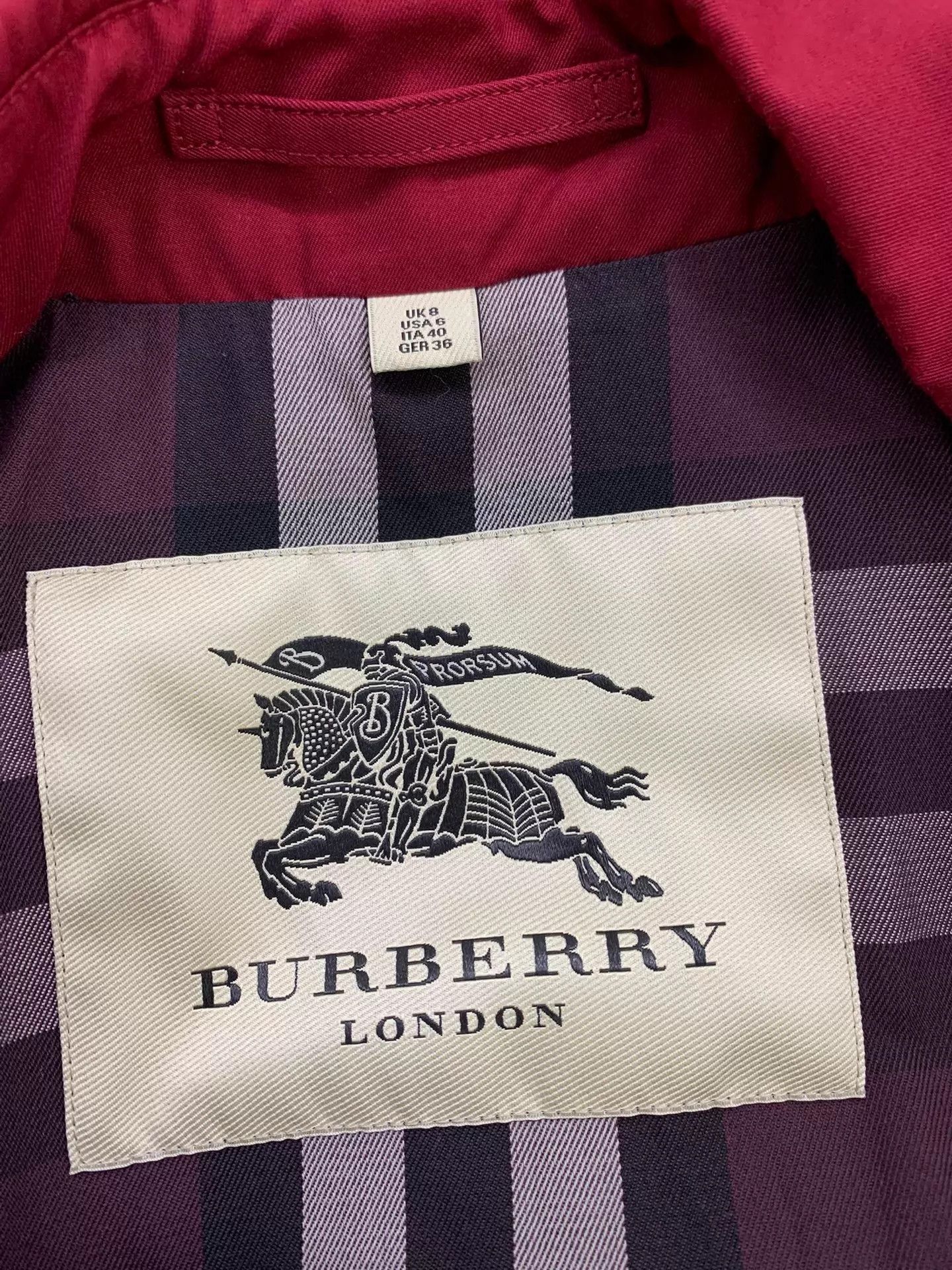 Burberry Burberry Classic Red Trench Coat UK8 New Size S / US 4 / IT 40 - 4 Thumbnail