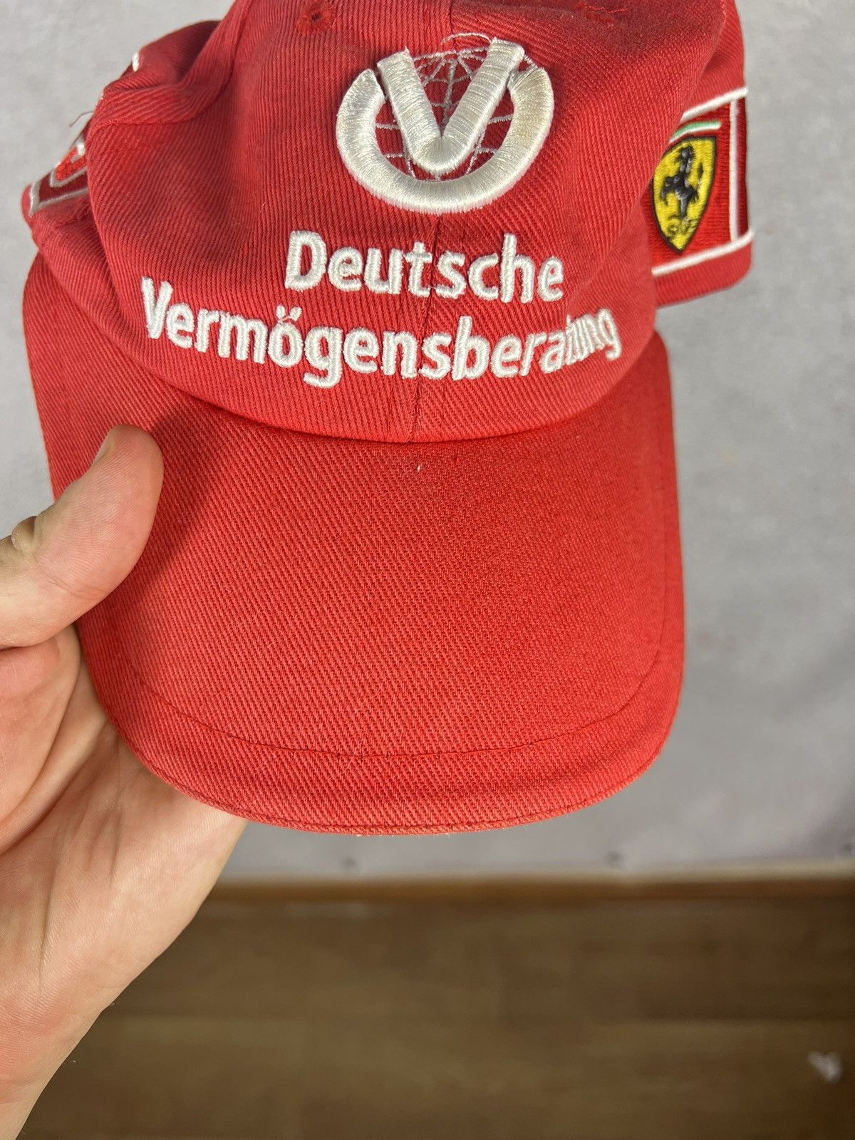 Ferrari Vintage Michael Schumacher Ferrari F1 Cap Hat Size ONE SIZE - 6 Thumbnail