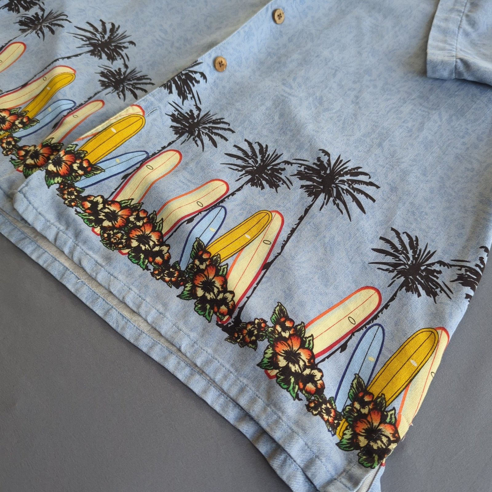 Other Island Republic Silk Hawaiian Surf Shirt XL Size US XL / EU 56 / 4 - 3 Thumbnail