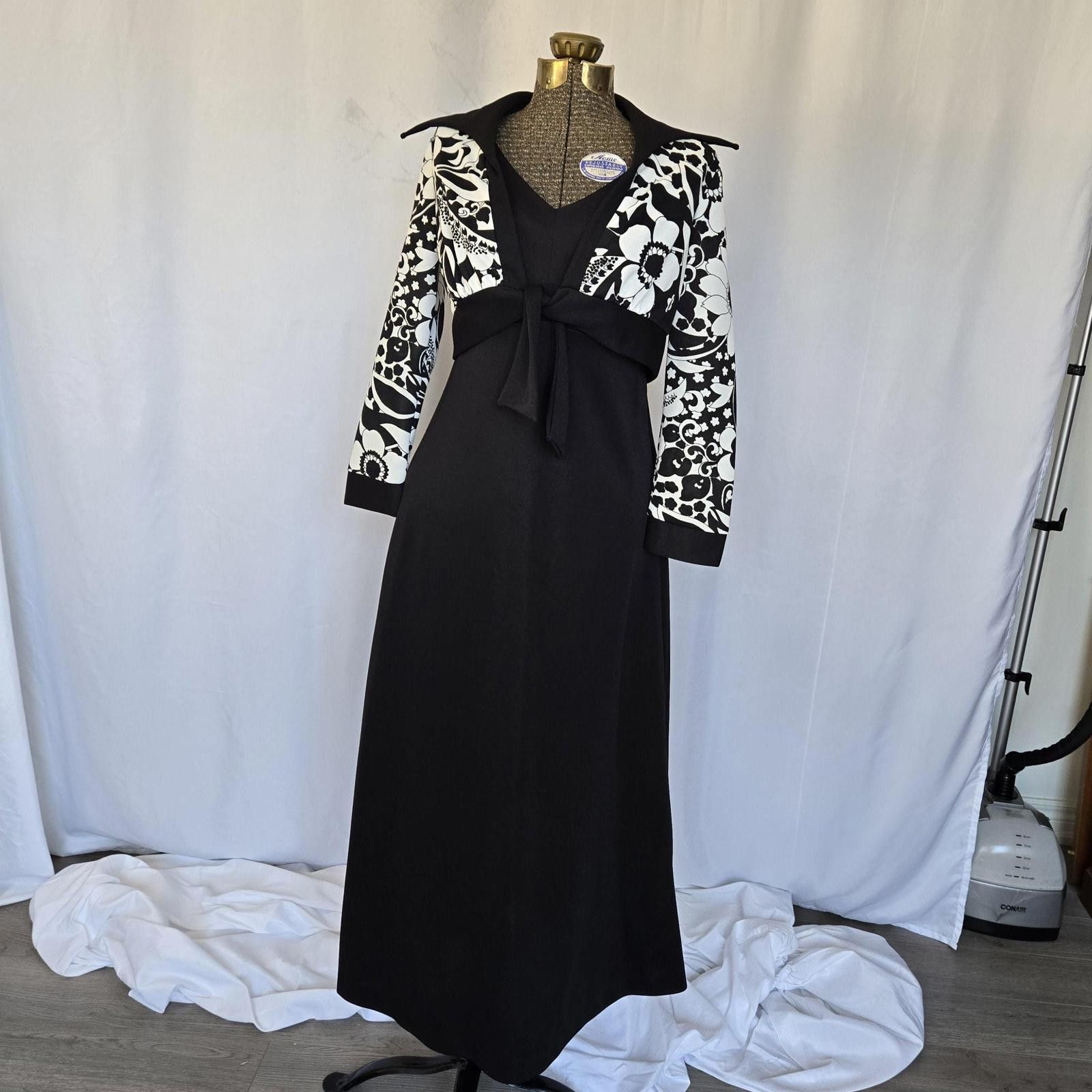 Funky 1970s Vintage Windsor Maxi Dress and Bolero