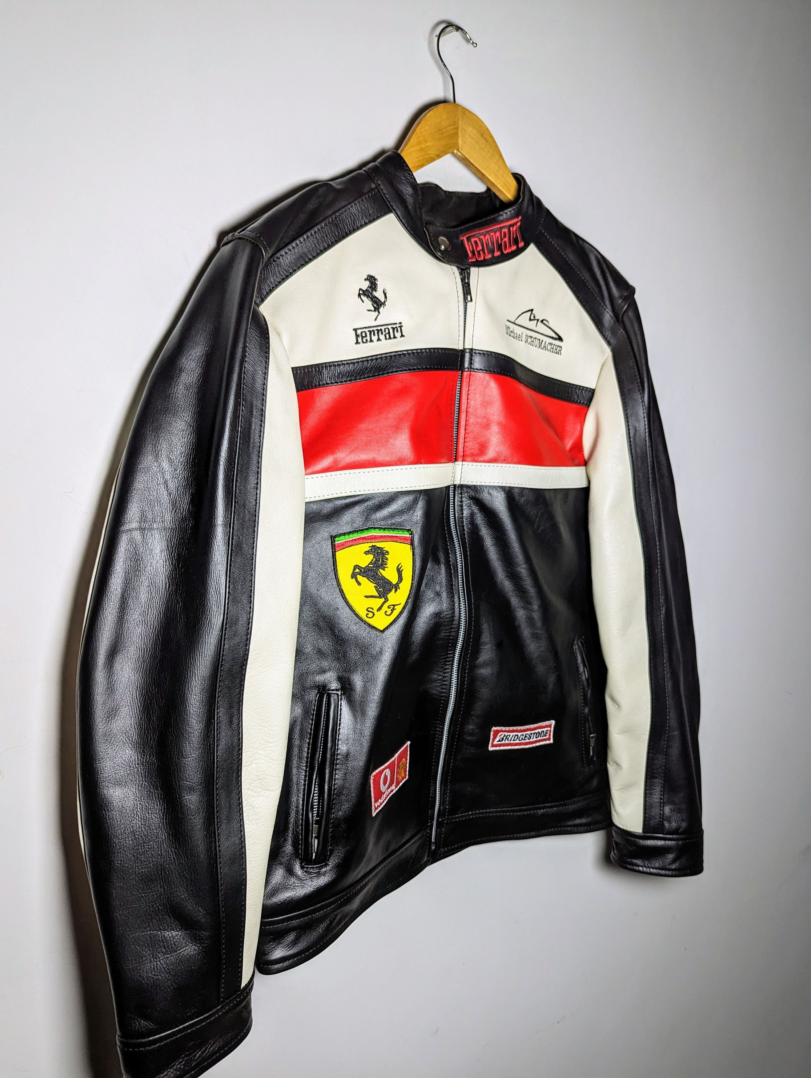 Ferrari 🔥🔥 FERRARI LEATHER JACKET Formula 1 Streetwear Size XL / US 12-14 / IT 48-50 - 6 Thumbnail