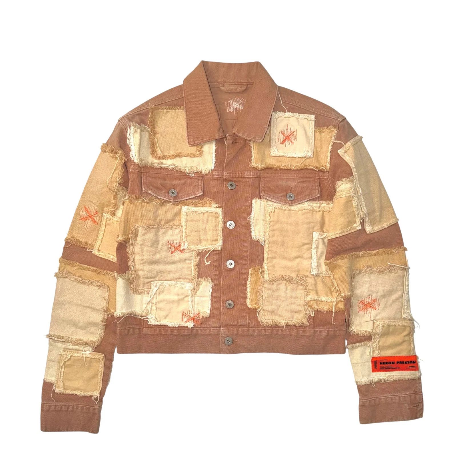 Heron Preston HERON PRESTON AW2021 PATCHWORK DENIM JACKET Size S / US 4 / IT 40 - 1 Thumbnail