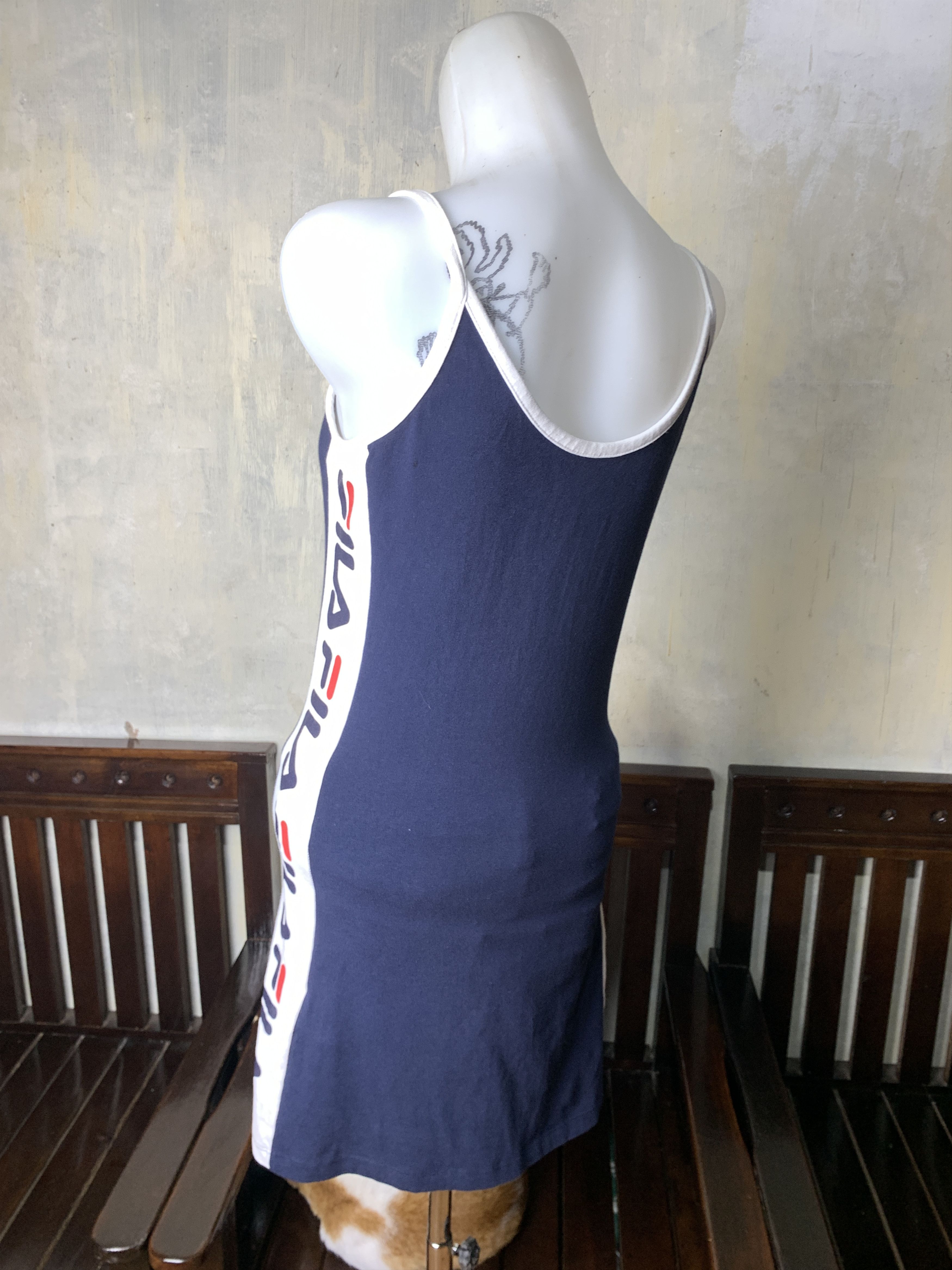 Fila Fila Navy Tapped Logo Slim Fit Tennis Dress (S) Size S / US 4 / IT 40 - 3 Thumbnail