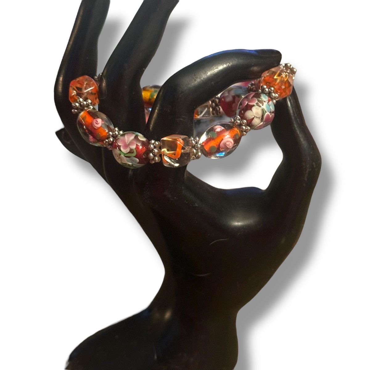Other Art glass Murano bead stretch bracelet Size ONE SIZE - 2 Thumbnail