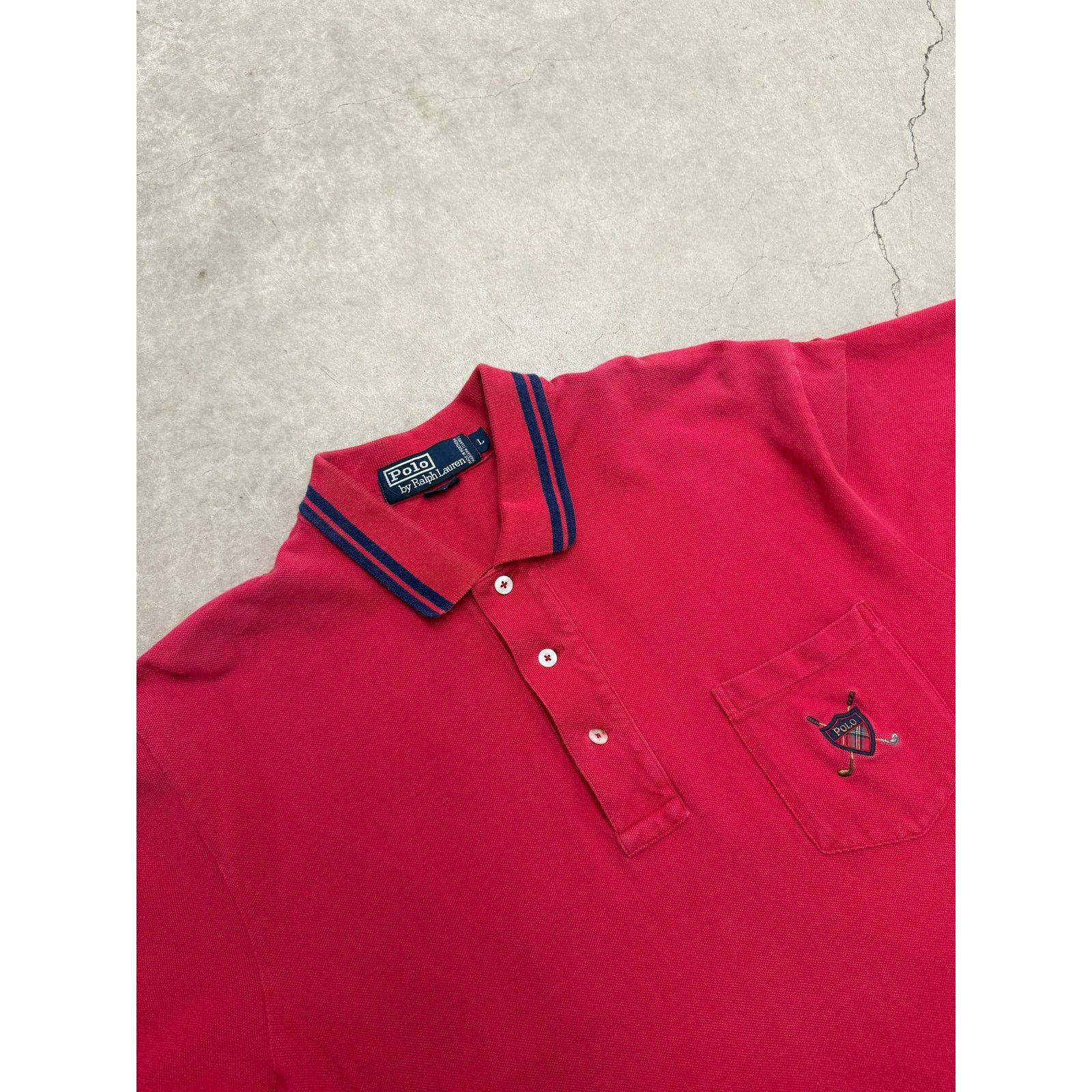 Polo Ralph Lauren Polo Ralph Lauren red polo callar shirt Size US L / EU 52-54 / 3 - 5 Thumbnail