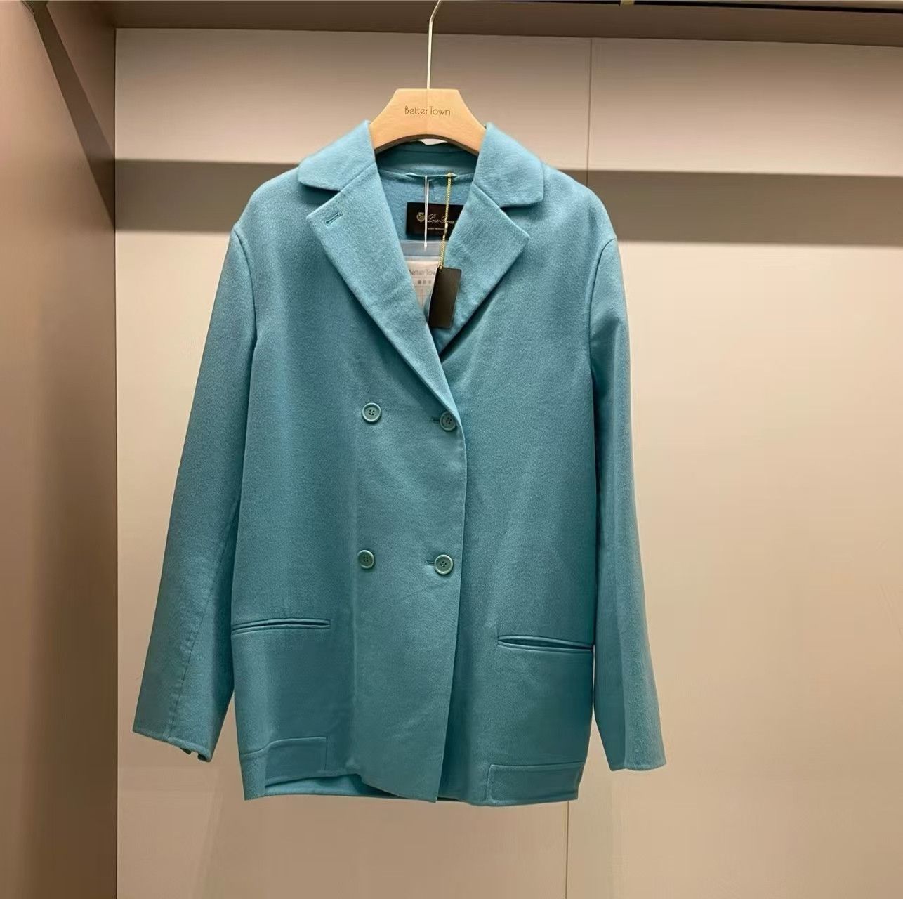 Loro Piana Loro Piana Blue Cashmere Coat S Size US S / EU 44-46 / 1 - 1 Thumbnail