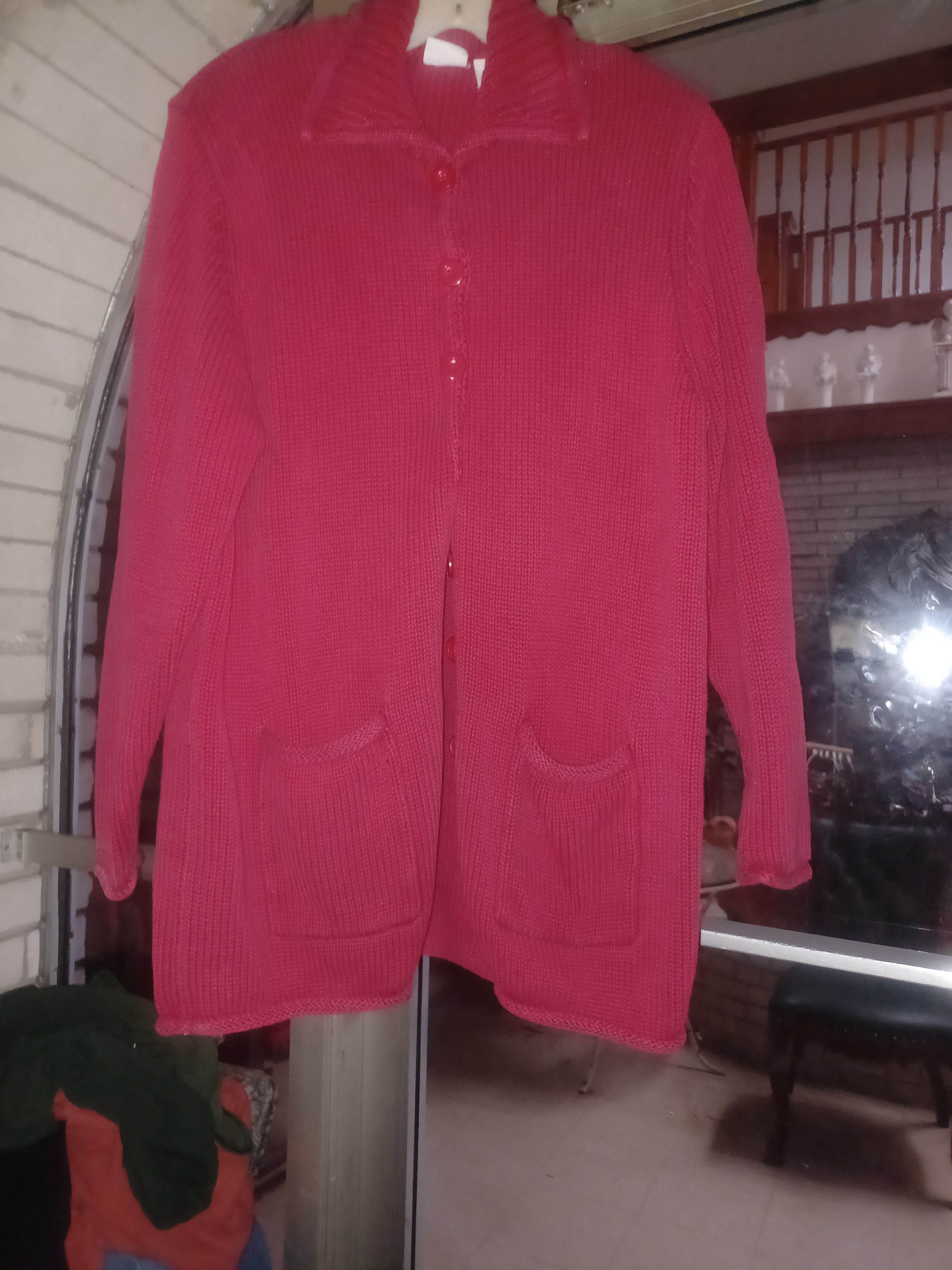 Other Cherokee Women's Cardigan Sweater XL Red Size XL / US 12-14 / IT 48-50 - 1 Thumbnail