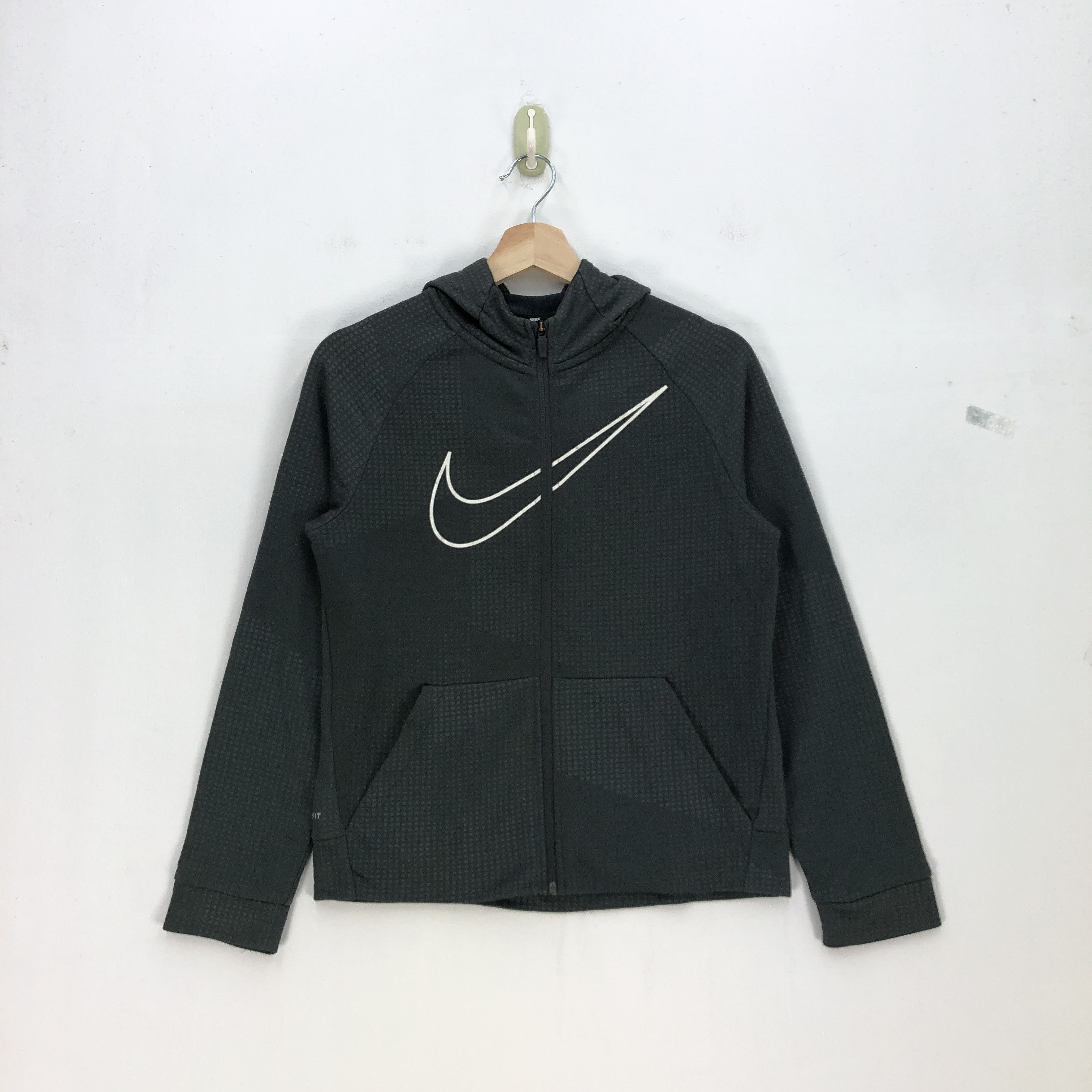 Nike Vintage Nike Sweater Hoodie Nike Swoosh Zipper Sweatshirt Size US L / EU 52-54 / 3 - 1 Thumbnail