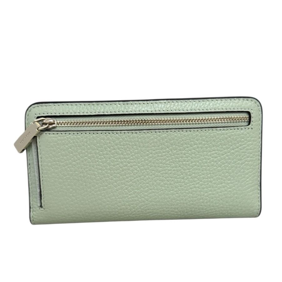 Kate Spade Kate Spade Dumpling Pebbled Leather Wallet Light Olive Size ONE SIZE - 2 Thumbnail