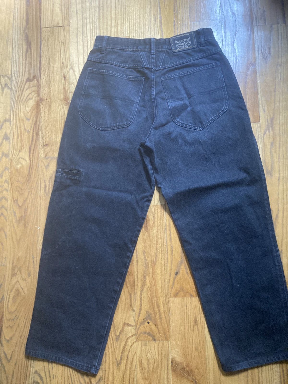 Marithe + Francois Girbaud Marithe + Francois Girbaud Black Denim Jeans Sz 32 Size US 32 / EU 48 - 2 Thumbnail