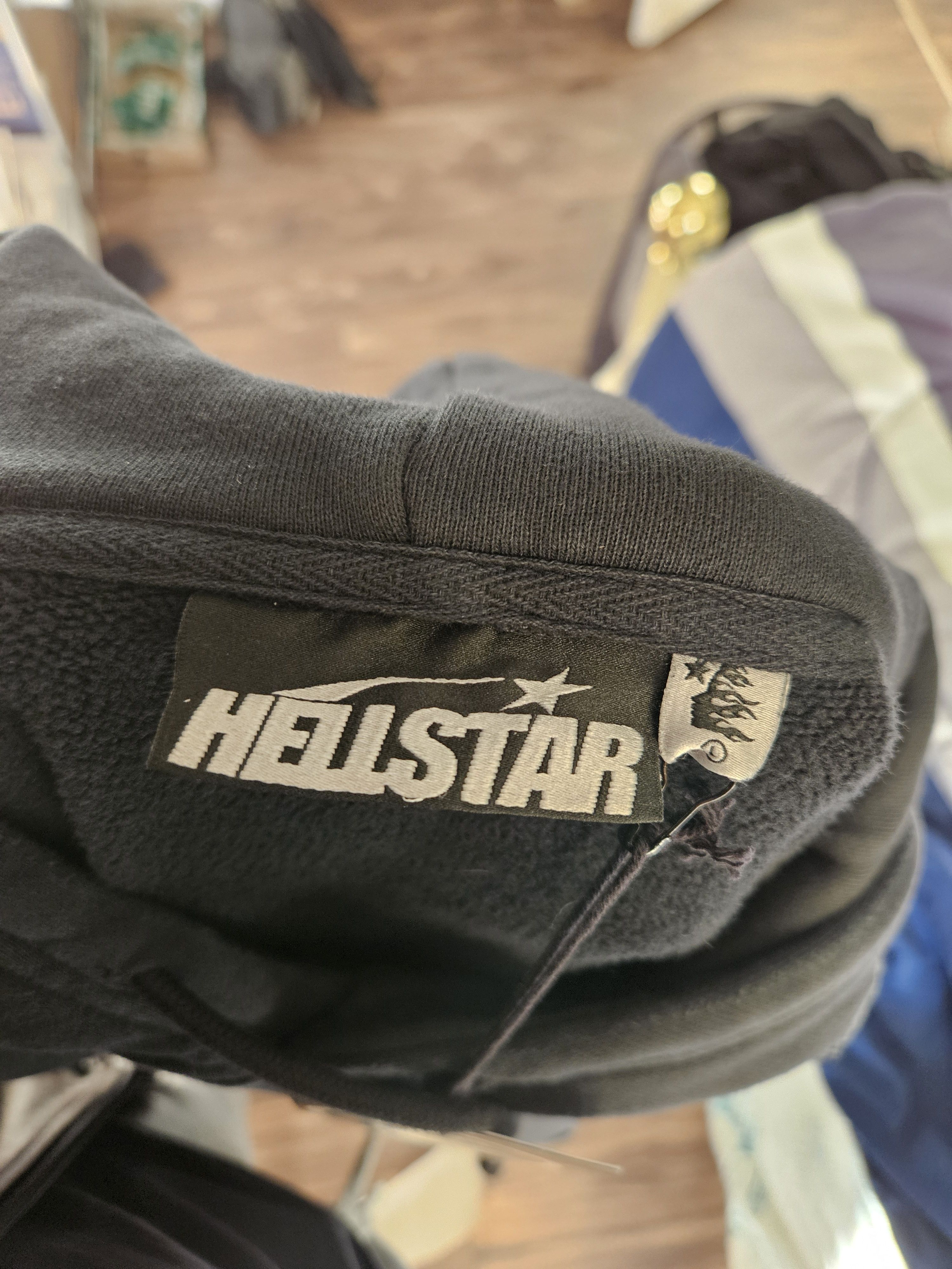 Complex × HELLSTAR ComplexCon Dark Ohm Oversized Distressed Black Hoodie Size US L / EU 52-54 / 3 - 11 Thumbnail