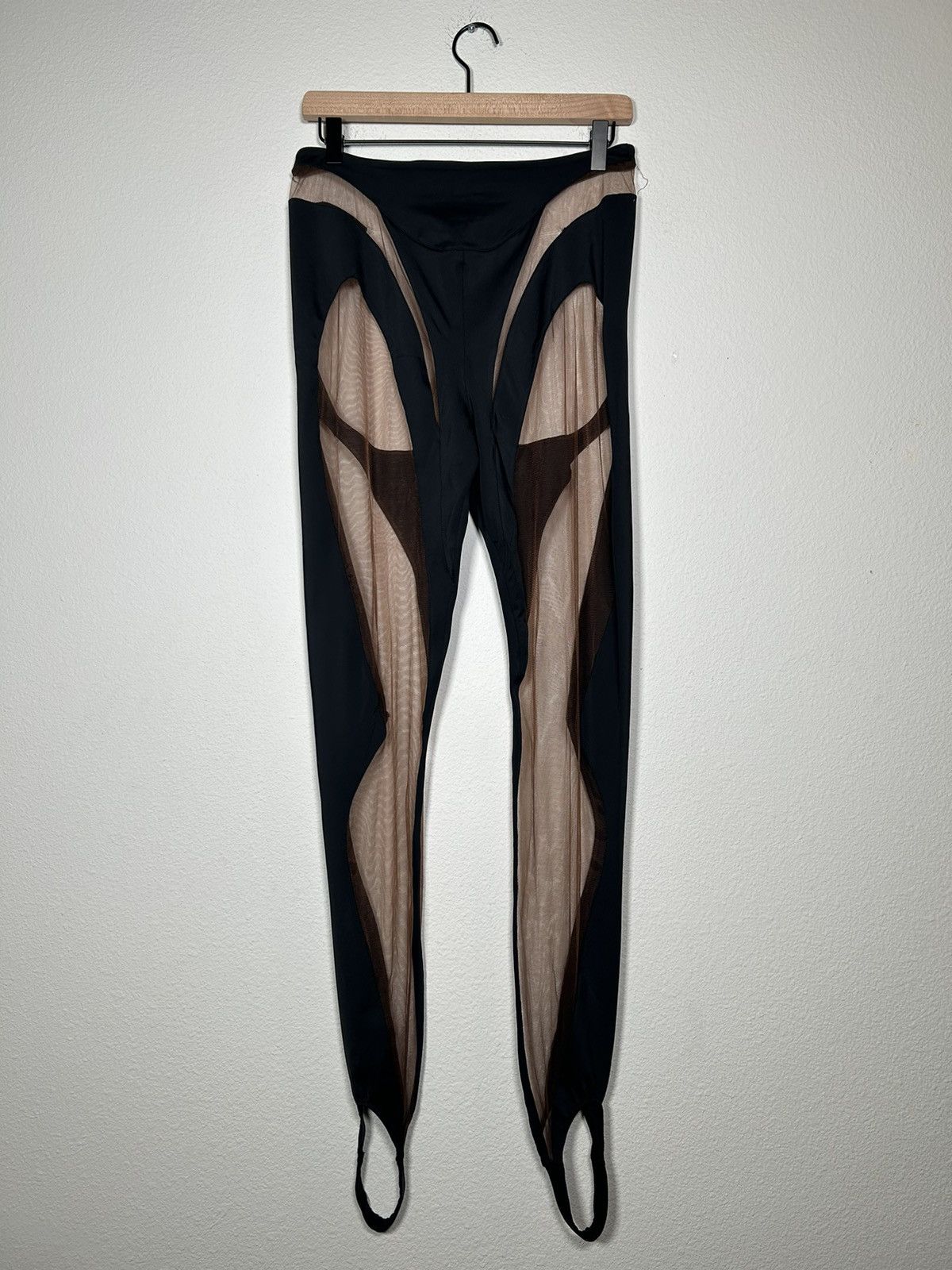 Mugler Illusion Spiral Stir-up Leggings Size 28" / US 6 / IT 42 - 1 Thumbnail