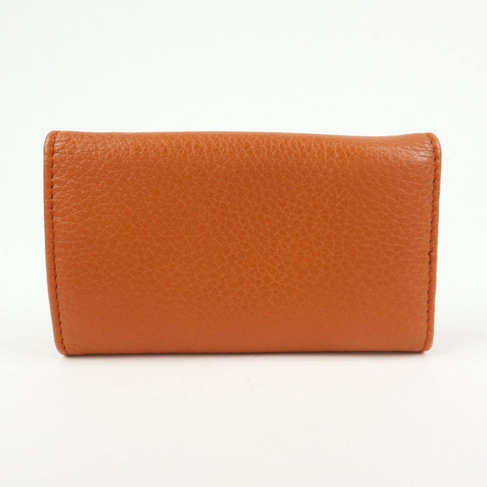 Prada Prada Vitello Grain Key Holder Orange Size ONE SIZE - 2 Thumbnail