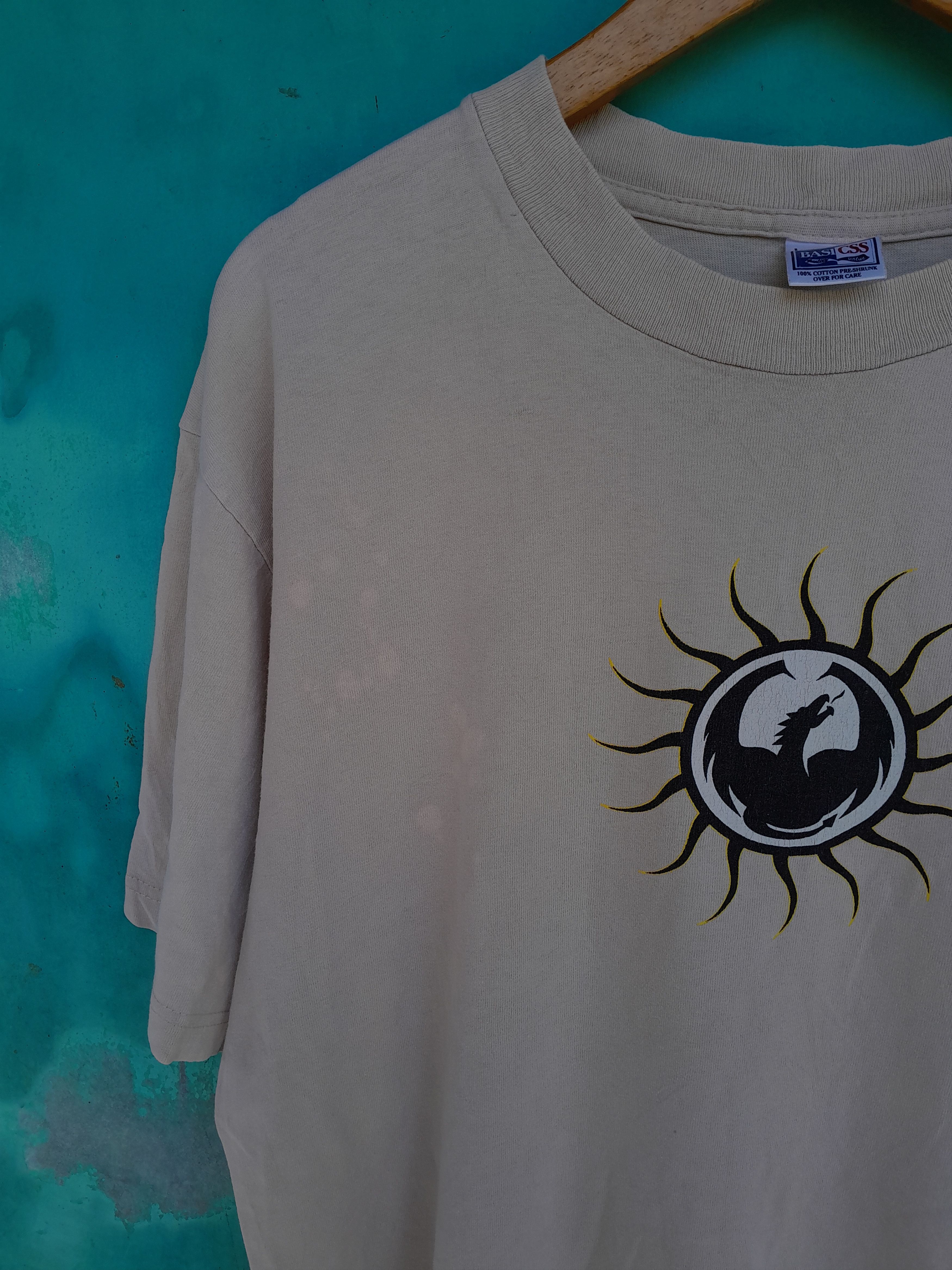 Vintage Vintage 90s DRAGON Skateboard t-shirt Size US L / EU 52-54 / 3 - 6 Thumbnail