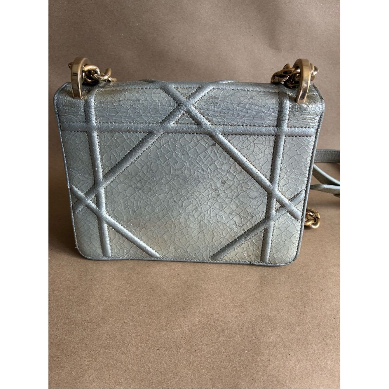 Dior Dior Diorama Crackled Leather Flap Bag Size ONE SIZE - 2 Thumbnail