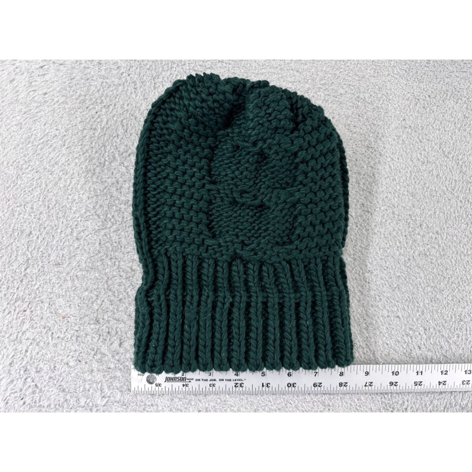 Vintage Wet Seal Beanie Womens One Size Green 100% Acrylic Snow Ski Winter Pom Size ONE SIZE - 3 Thumbnail