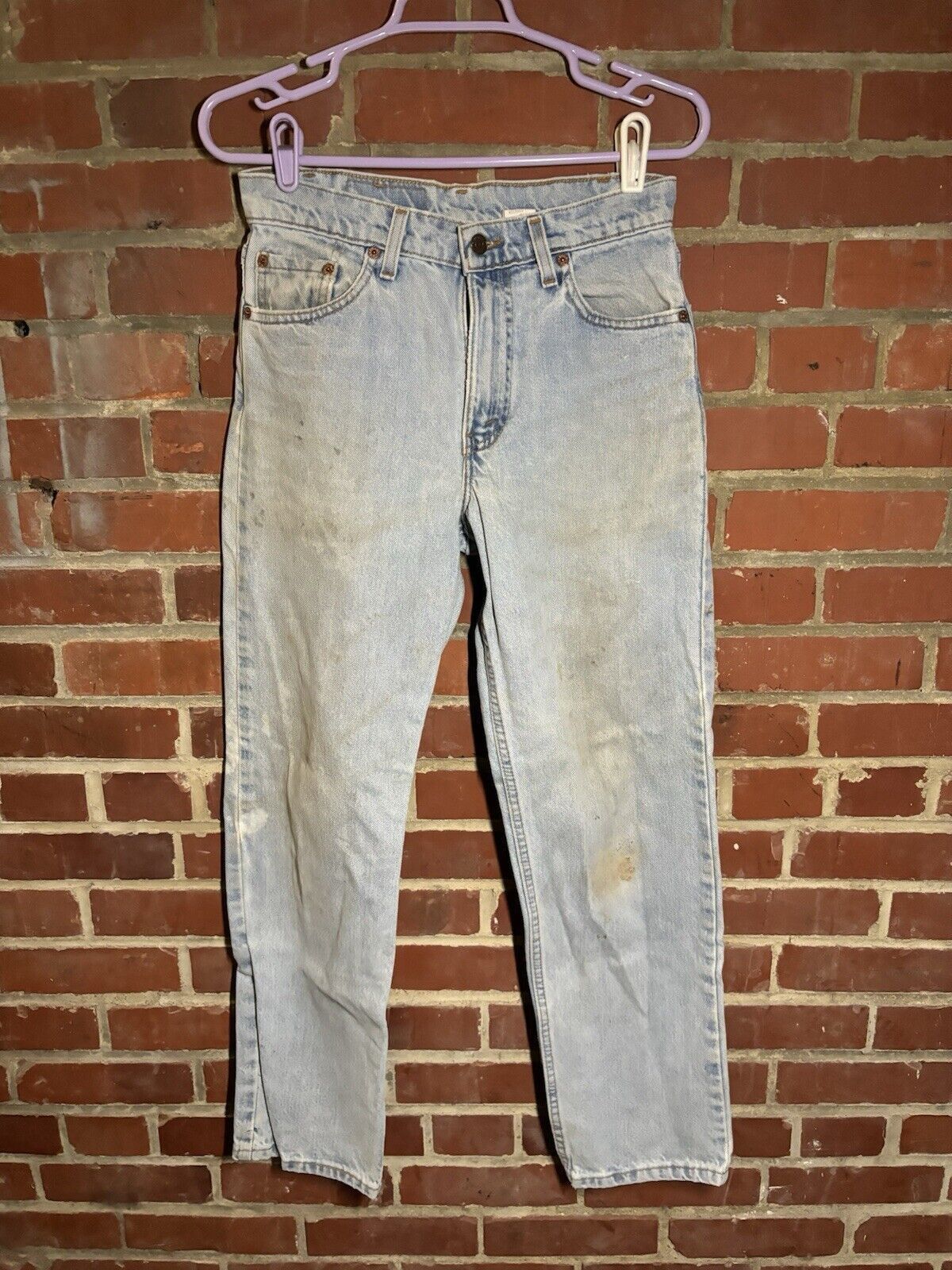 Levi's Vintage 90s Levis W30 L30 Stained 550 Relaxed Fit Red Tab Size US 30 / EU 46 - 2 Thumbnail