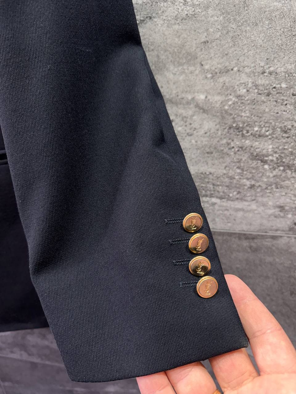 Yves Saint Laurent Yves Saint Laurent YSL Gold Button double breasted Blazer Size 40R - 2 Thumbnail