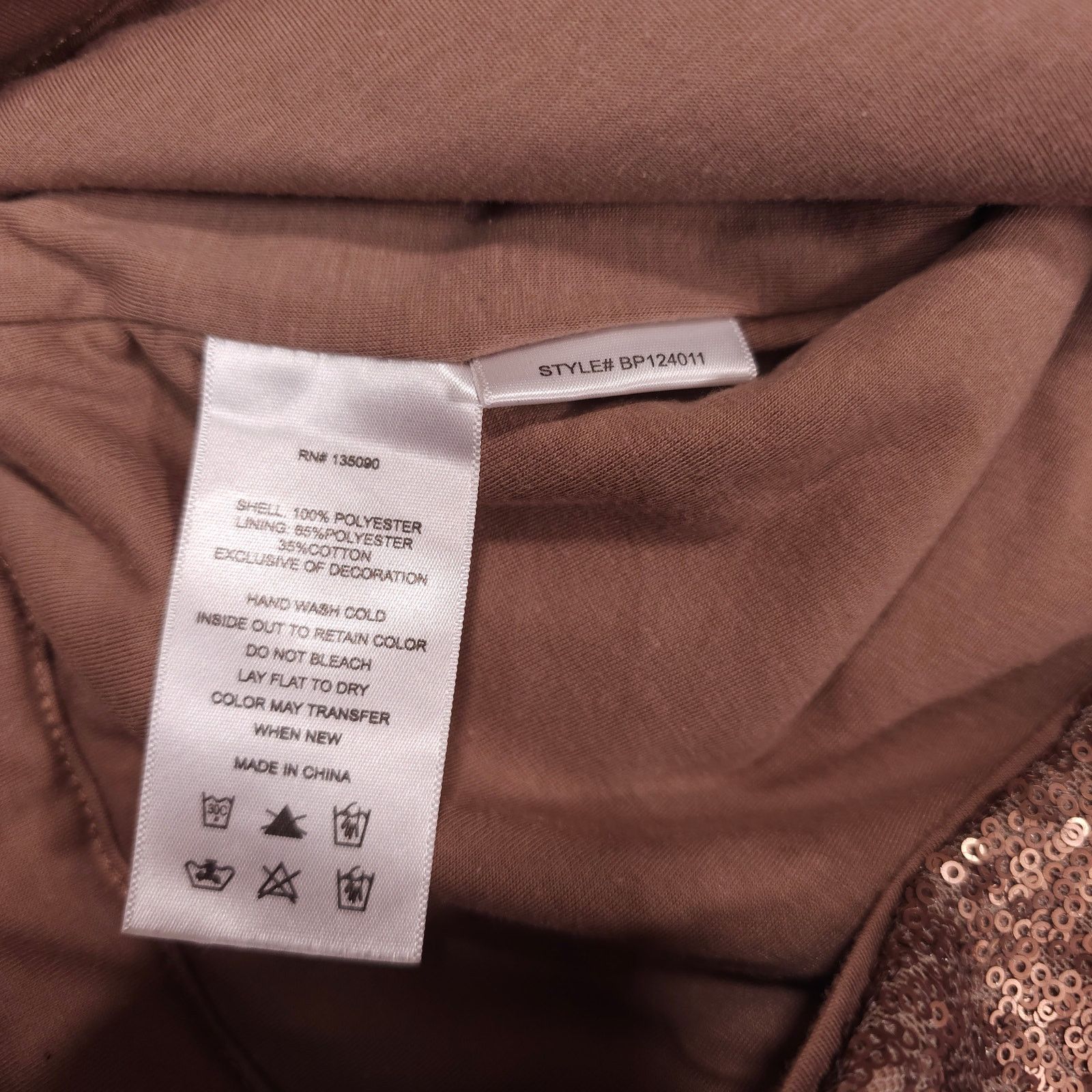 Other Bronze Shiny Sequin Pants Sz Small Size 27" / US 4 / IT 40 - 4 Thumbnail